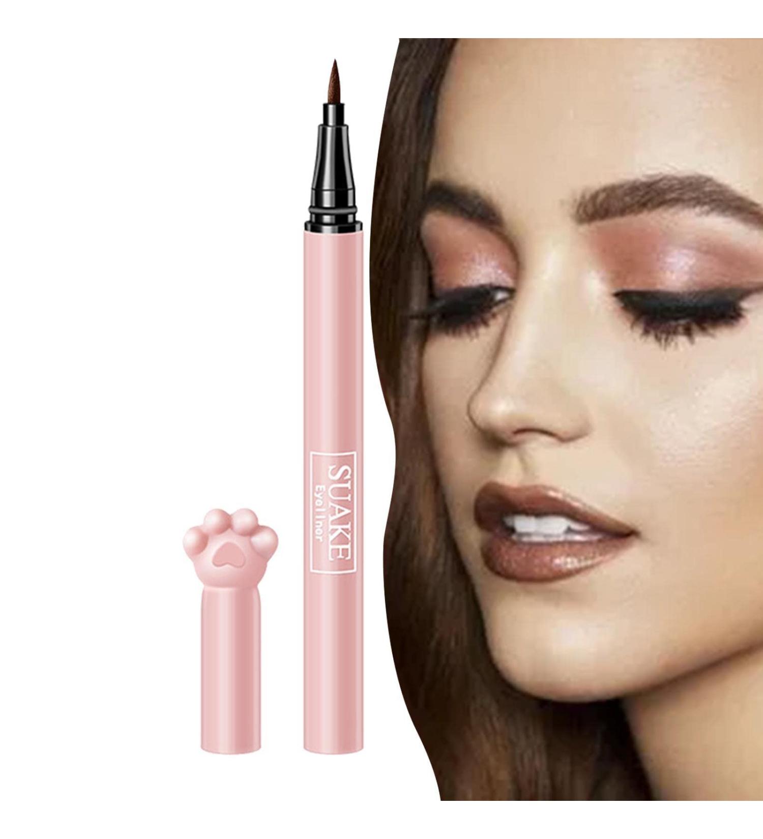  Sloane Pink liquid eyeliner pencil in the shape of a cat's paw quick-drying liquid liner 24-hour waterproof black eyeliner - Buy Online on GoSupps.com