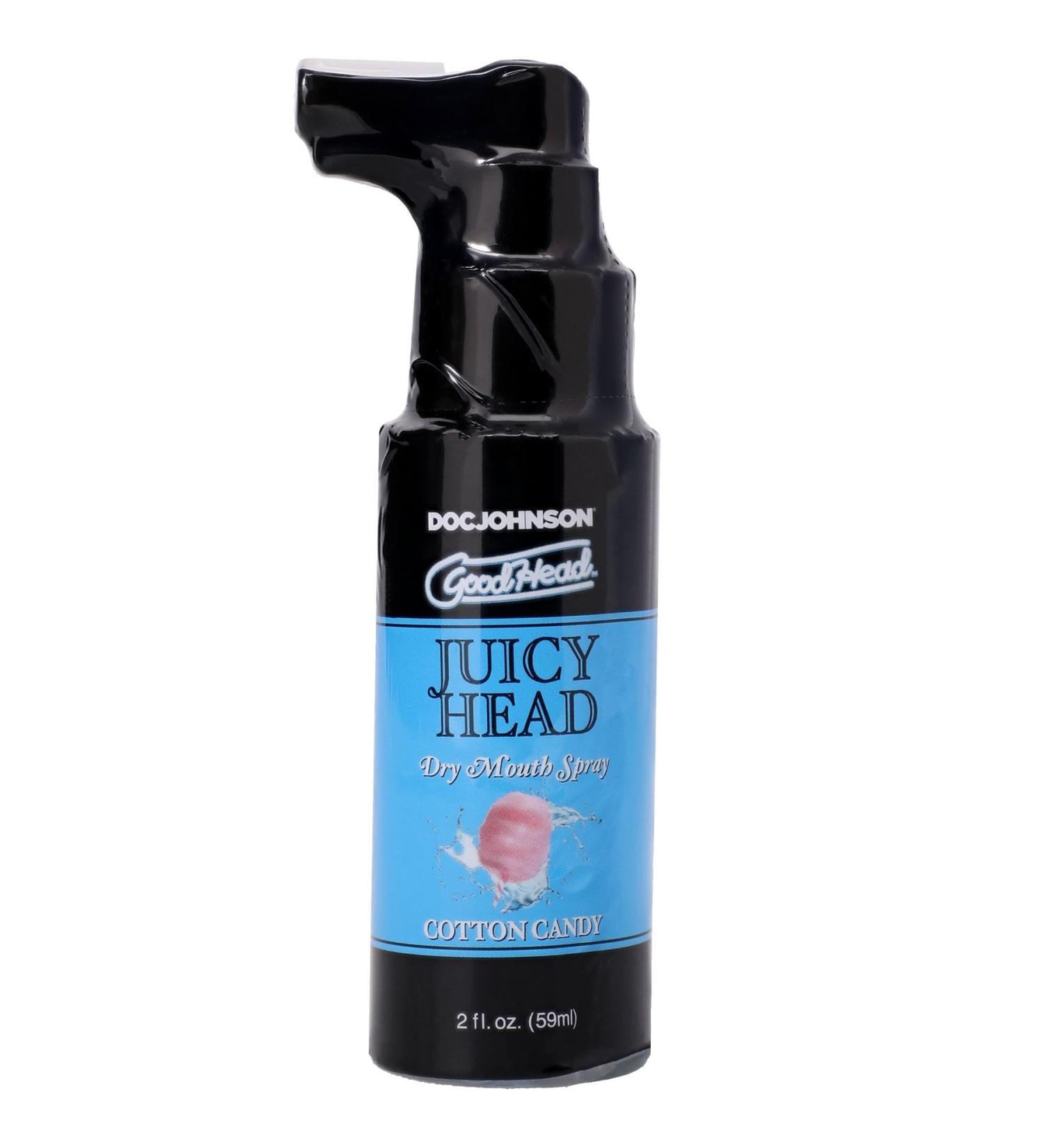 Doc Johnson GoodHead - Juicy Head - Dry Mouth Spray - Instantly Moisturize Your Mouth - Cotton Candy - 2 fl. oz. (59ml) - Buy Online on GoSupps.com