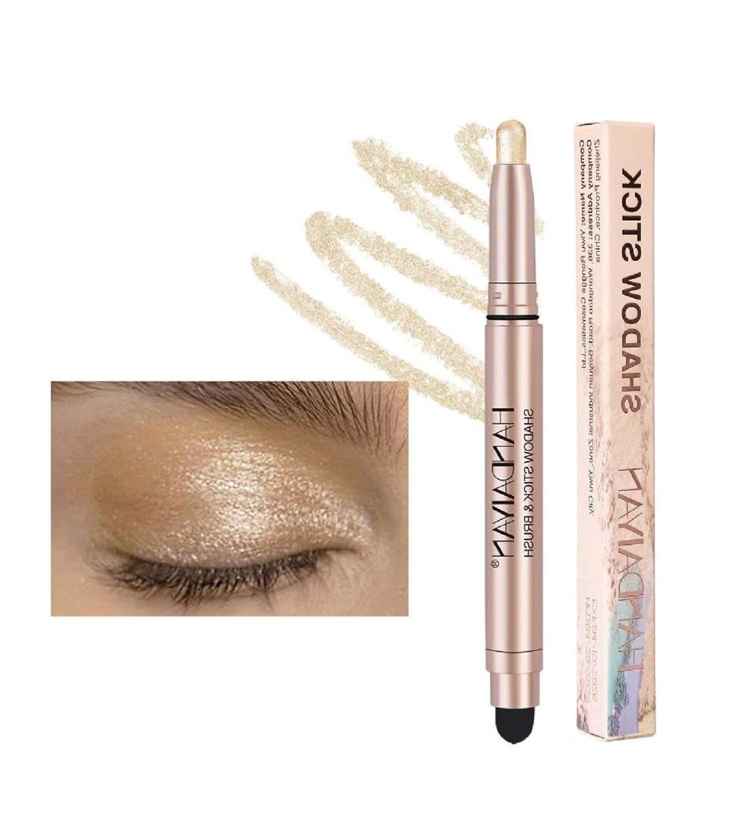 Double Ended Eyeshadows Shimmers Mesmerizing Eye Makeup Looks with Long Lasting Waterproof Matte Finish Brightening Eye Pencil Makeup Shimmering Long Lasting Eyeshadow Stage to 2 - Buy Online on GoSupps.com
