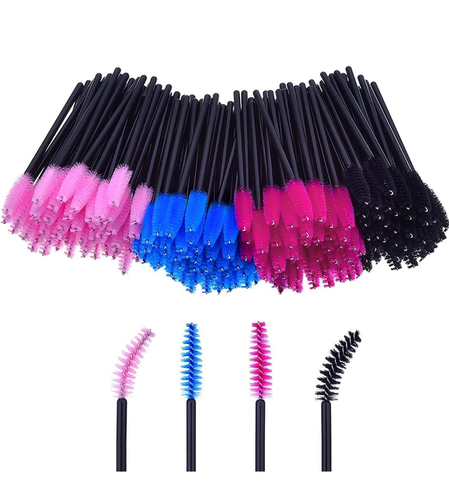 Disposable Eyelash Brushes KANOSON 200 Pieces Mascara Wands Lash Brush with Bendable Head Eyelash Applicator Eyebrow Spoolie Eyelash Brush for Extensions Multicolor - Buy Online on GoSupps.com