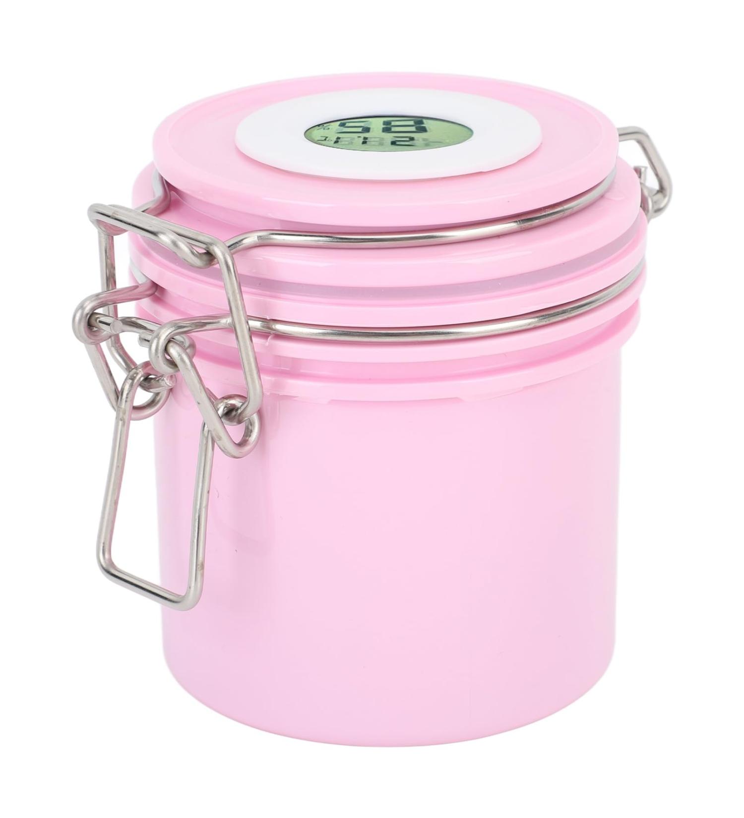 Eyelash Glue Storage Box Large Capacity Eyelash Glue Storage Jar Hygrometer Thermometer 250ml for Eyelash Nail Lover (Cosiki7dhktwy29i-12) - Buy Online on GoSupps.com