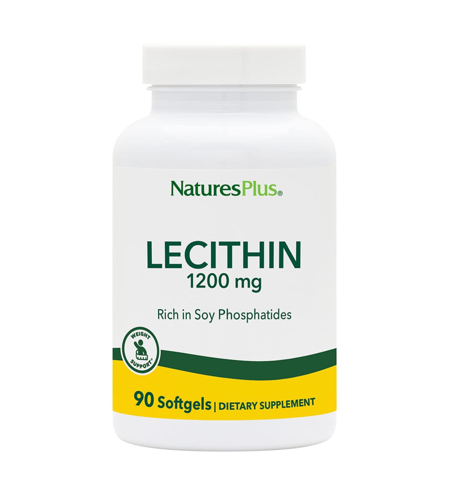 Buy Nature Plus Lecithin 1200mg - 90 Softgels for Healthy Brain & Heart | International Shipping Available - Buy Online on GoSupps.com