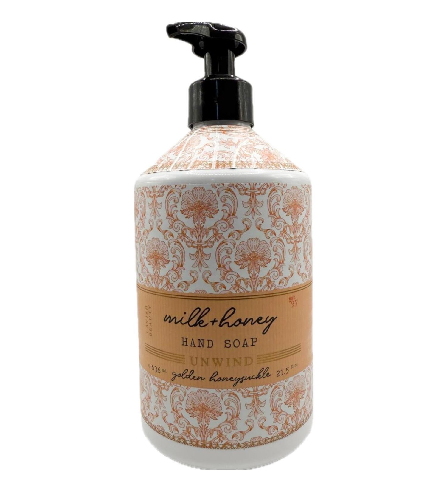 Milk + Honey Hand Soap Unwind Collection 21.5 fl oz Floral Design Bottle - Buy Online on GoSupps.com