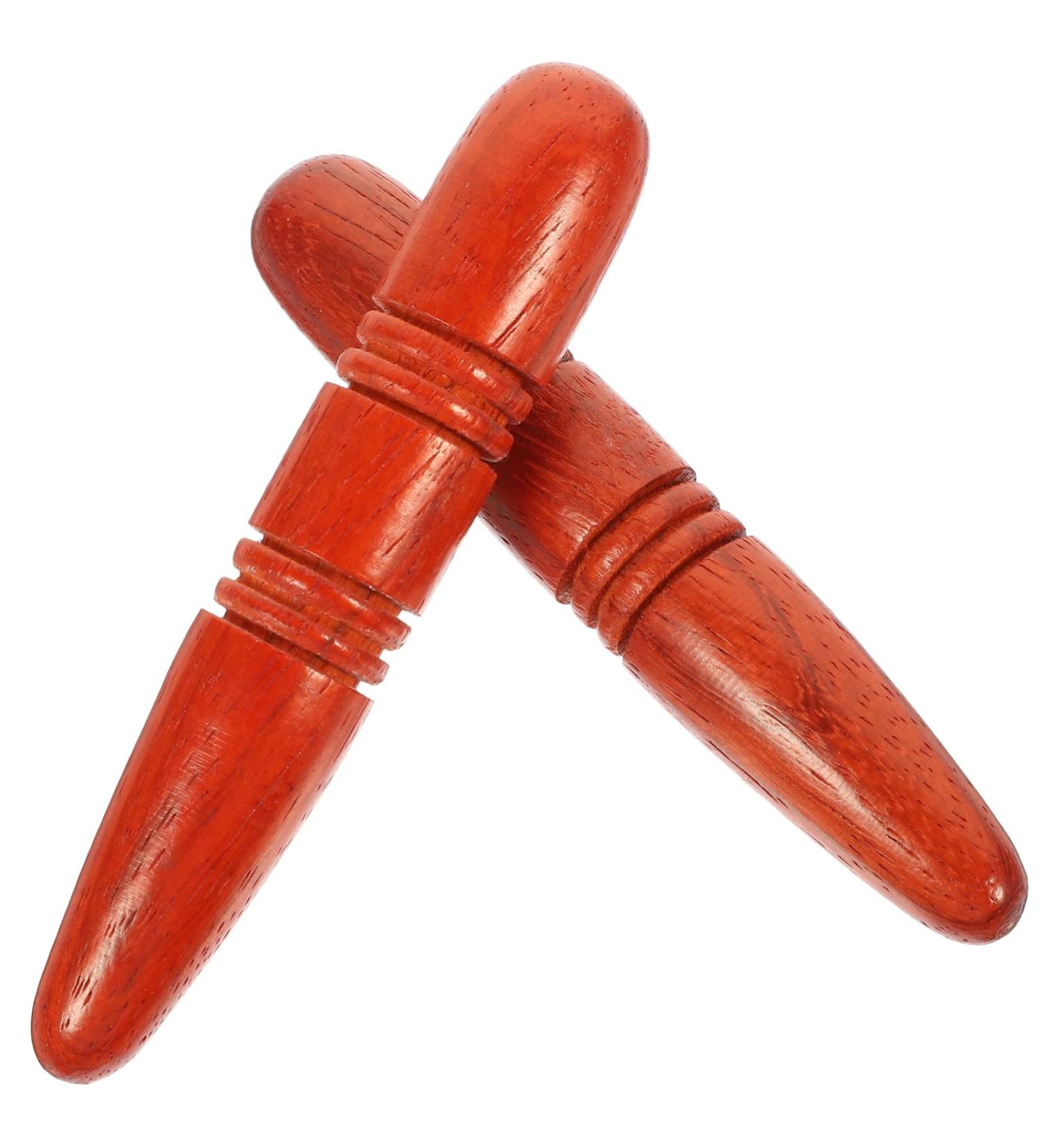 Fomiyes Thai Massage Stick Set | 2-Piece Reflex Zone Wooden Health Tool for Hand Face & Body Massage - Buy Online on GoSupps.com