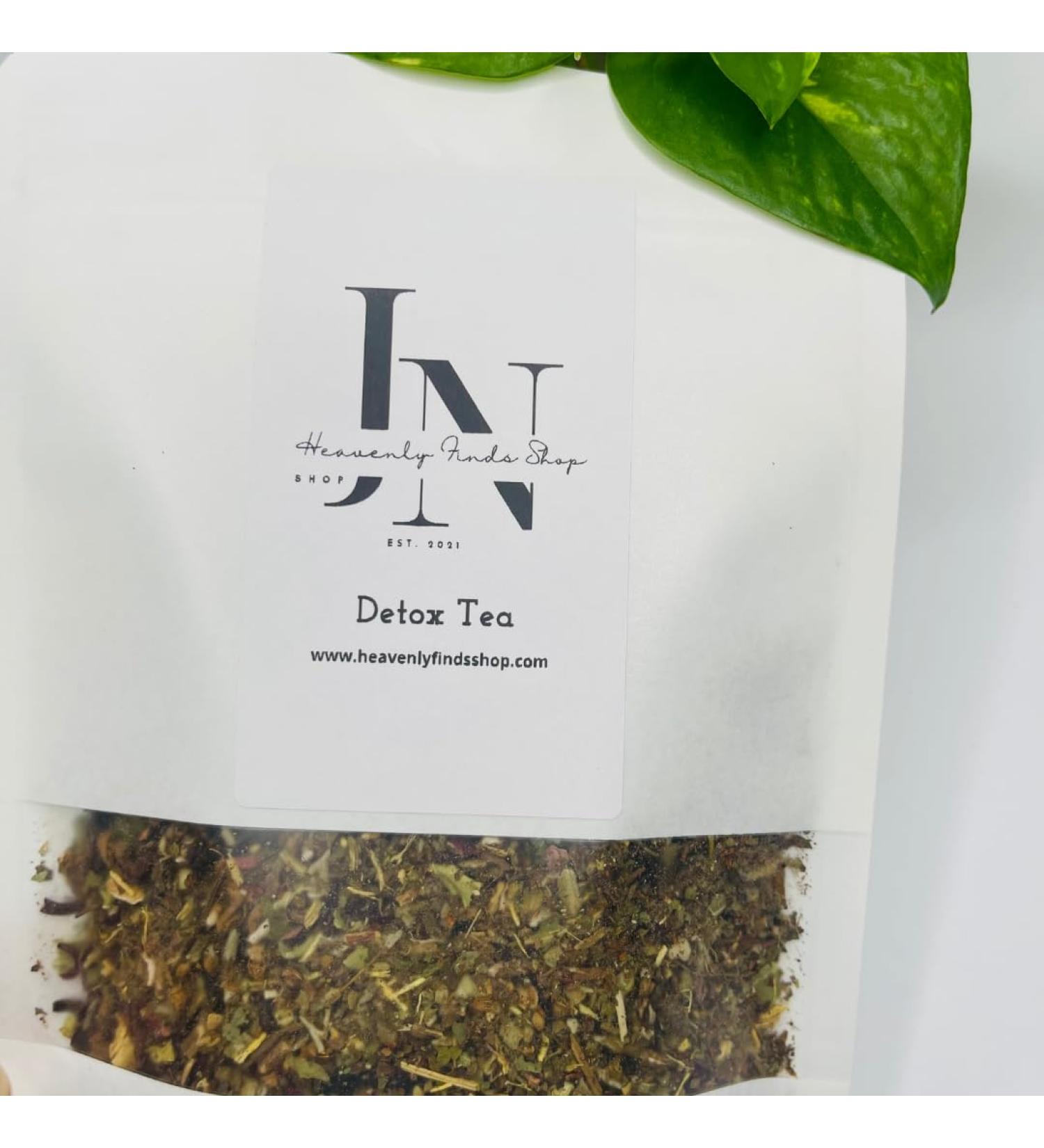 Daily Detox Cleanser - Peppermint Dandelion Root Ginger Tulsi Rooibos Licorice Hibiscus Echinacea Mullein - 100% Organic Herbs - No Additive - Buy Online on GoSupps.com