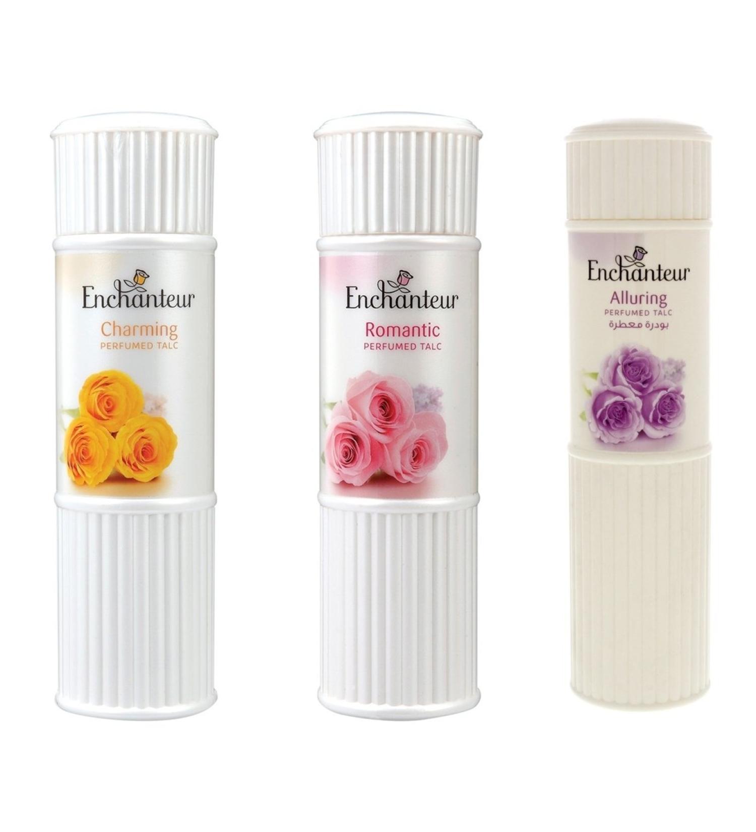Perfumed Body Talcum Powder Charming Romantic & Alluring Scent (Pack of 3 X 200 g / 7.05 Oz) - Buy Online on GoSupps.com