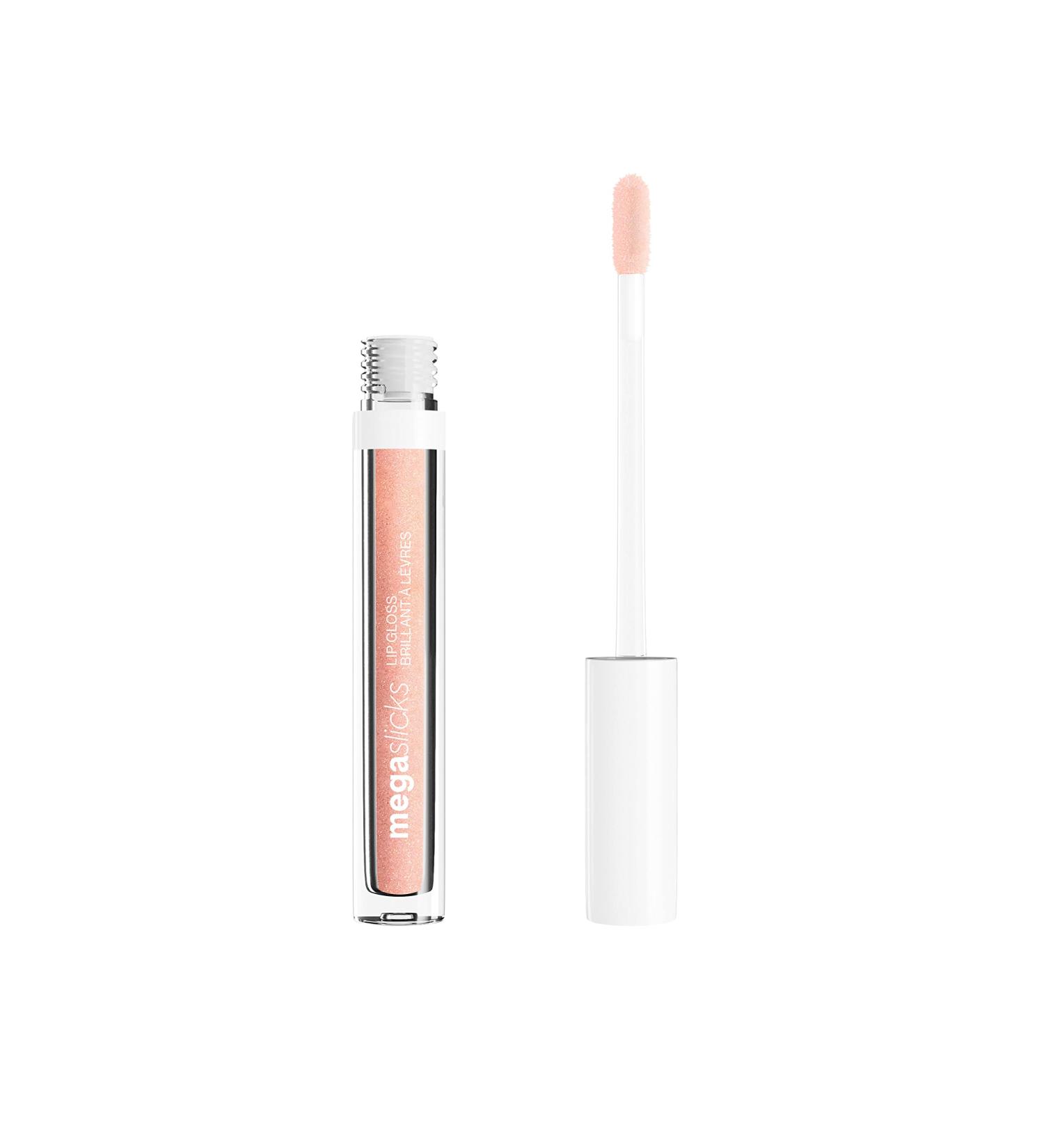 Markwins Wet n wild Mega Slicks Lip Gloss Shiny Lip Gloss with Light and Bright Texture for Soft and Full Healthy Lips Enhanced Formula with Hyaluronic Acid and Vegan Collagen Pink Champagne Please - Buy Online on GoSupps.com