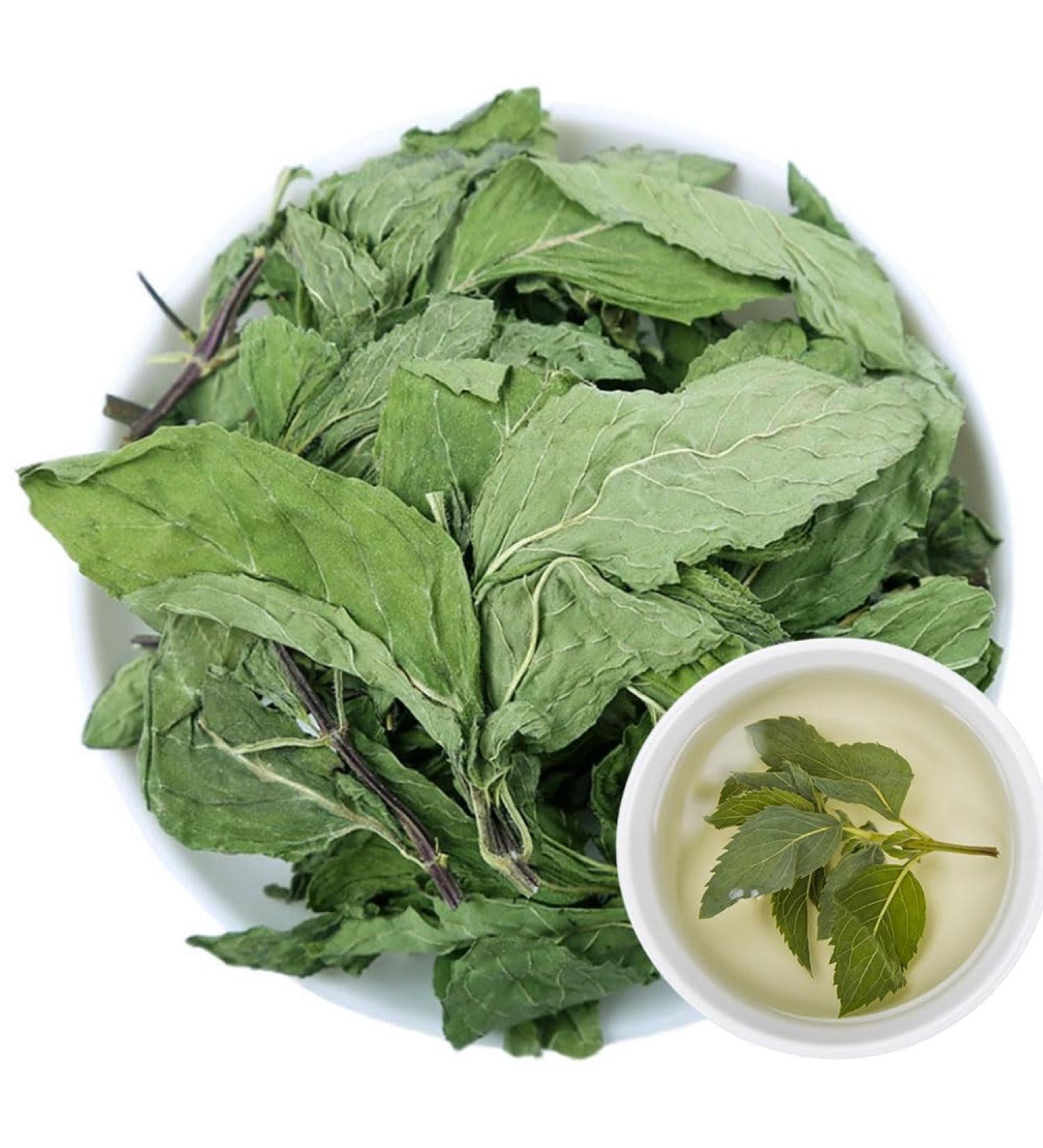 100% Dried Peppermint Leaves 20G/0.7oz | Feuilles de menthe hach es s ches de haute qualit | Feuilles de menthe 100% naturelles | Feuilles de th la menthe - Buy Online on GoSupps.com