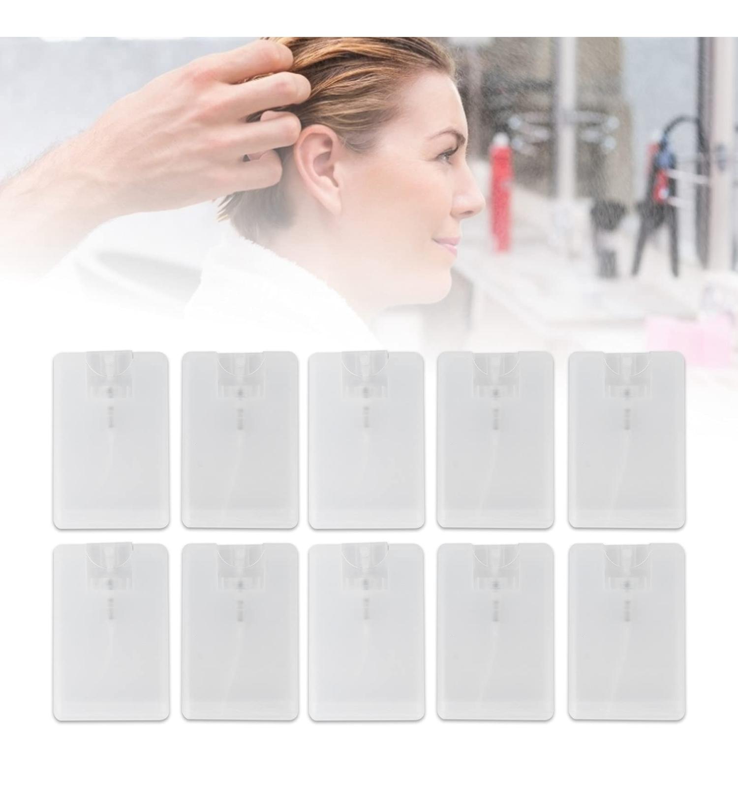 Yinhing 10pcs Credit Card Spray Bottles - 20ml Perfume Mist Bottles for Hairdressing & Travel - Refillable Fine Fog Atomizers - Buy Online on GoSupps.com