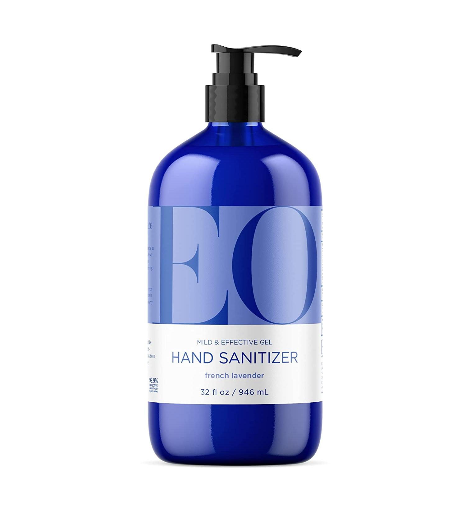 EO Lavender Hand Sanitizer Gel - 32 oz | Organic & Natural Protection - Buy Online on GoSupps.com