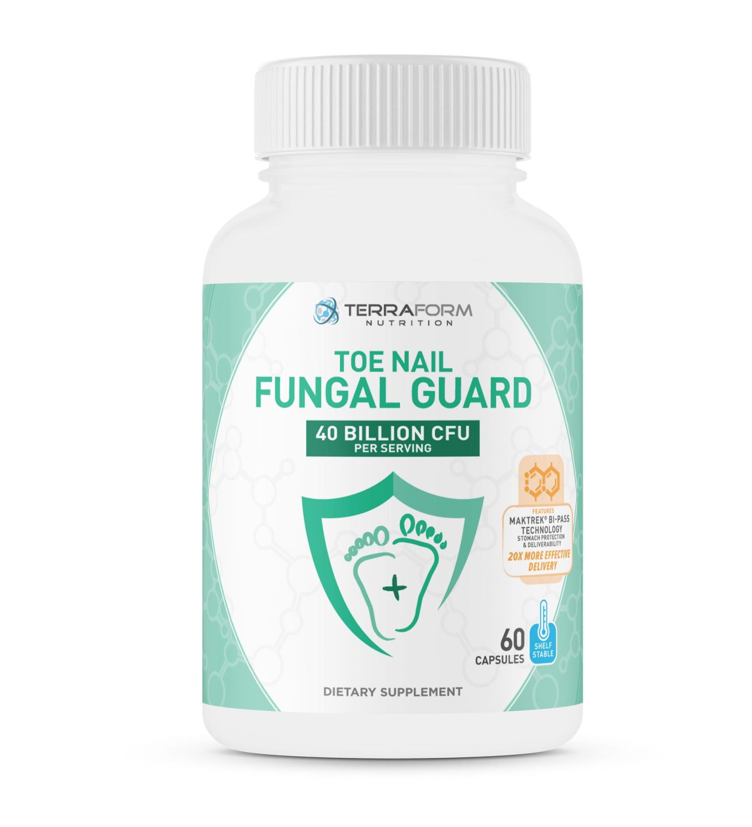 Terraform Nutrition Toenail Fungal Guard - Probiotic Fungus Inhibitor - 60 Capsules - Buy Online on GoSupps.com