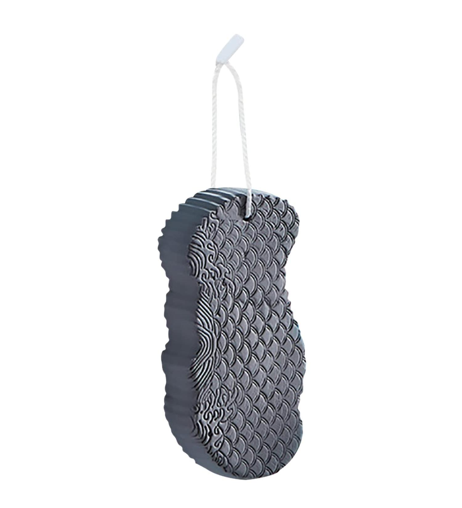 GONEBIN Ultra Soft Bath Sponge for Gentle Exfoliation - Gray | Adults, Children, Pregnant Women | Spa Scrub, Dead Skin Removal - Buy Online on GoSupps.com
