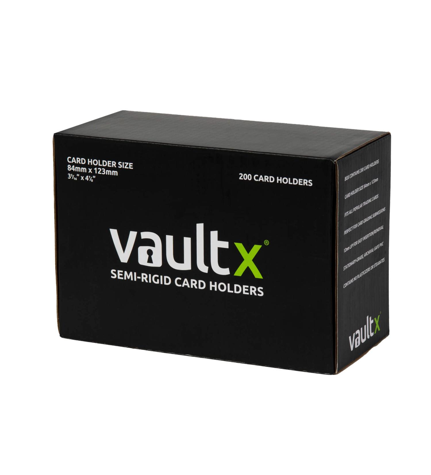 Vault X Wide-Fit Semi-Rigid Card Holders for Trading & Sports Cards - 200 Pack - Buy Online on GoSupps.com