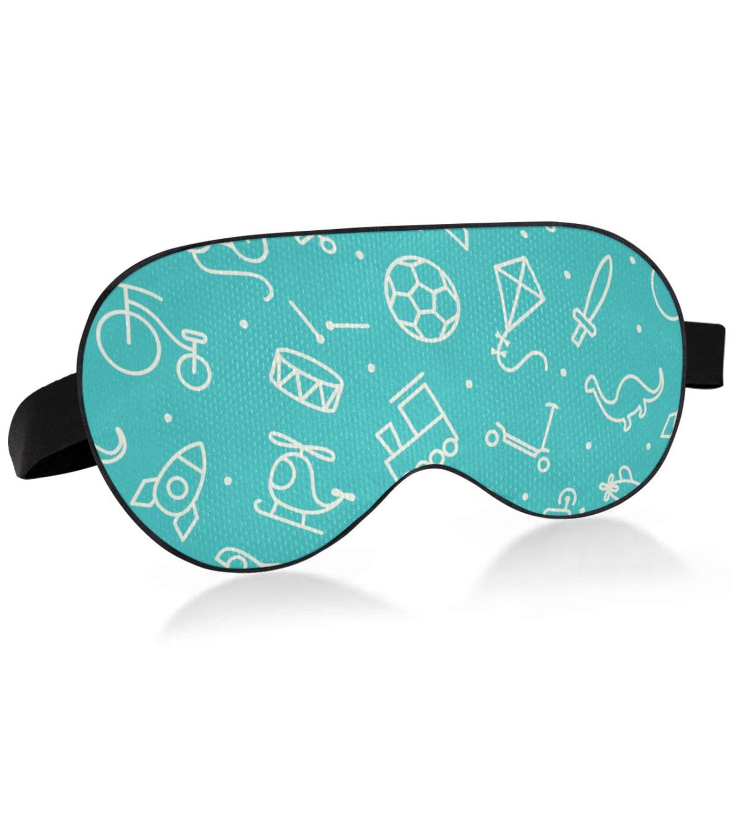 Hasikirky Light Blocking Eye Mask | Breathable & Adjustable for Men and Women | Perfect for Travel, Yoga, and Meditation | Office Deep Sleep Goodies | Cute Cartoon Pattern - Buy Online on GoSupps.com