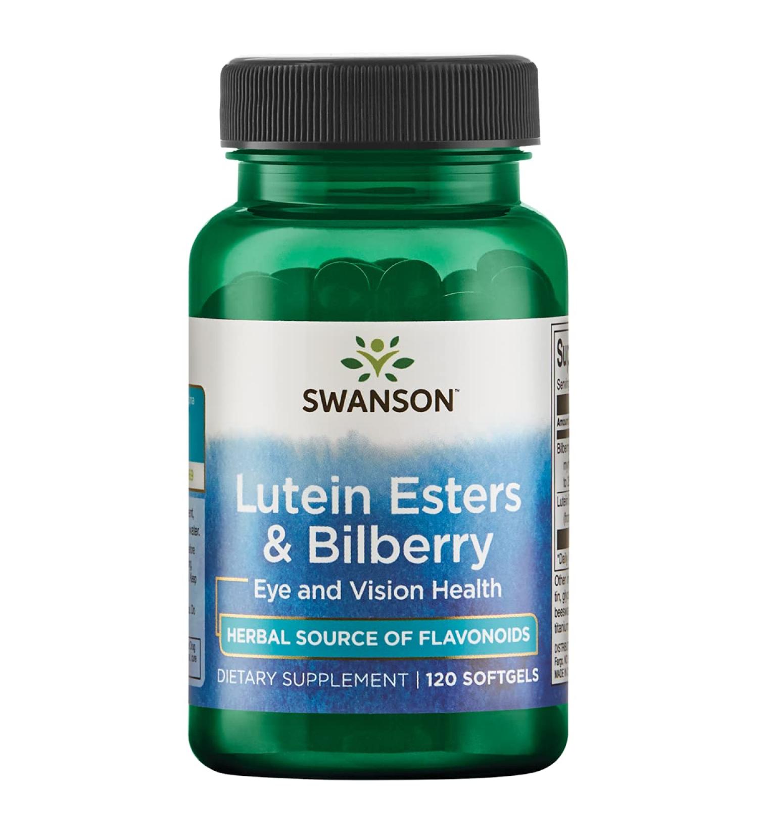 Swanson Lutein & Bilberry 6/20mg 120 Sgels - Vision Support Supplement - Buy Online on GoSupps.com