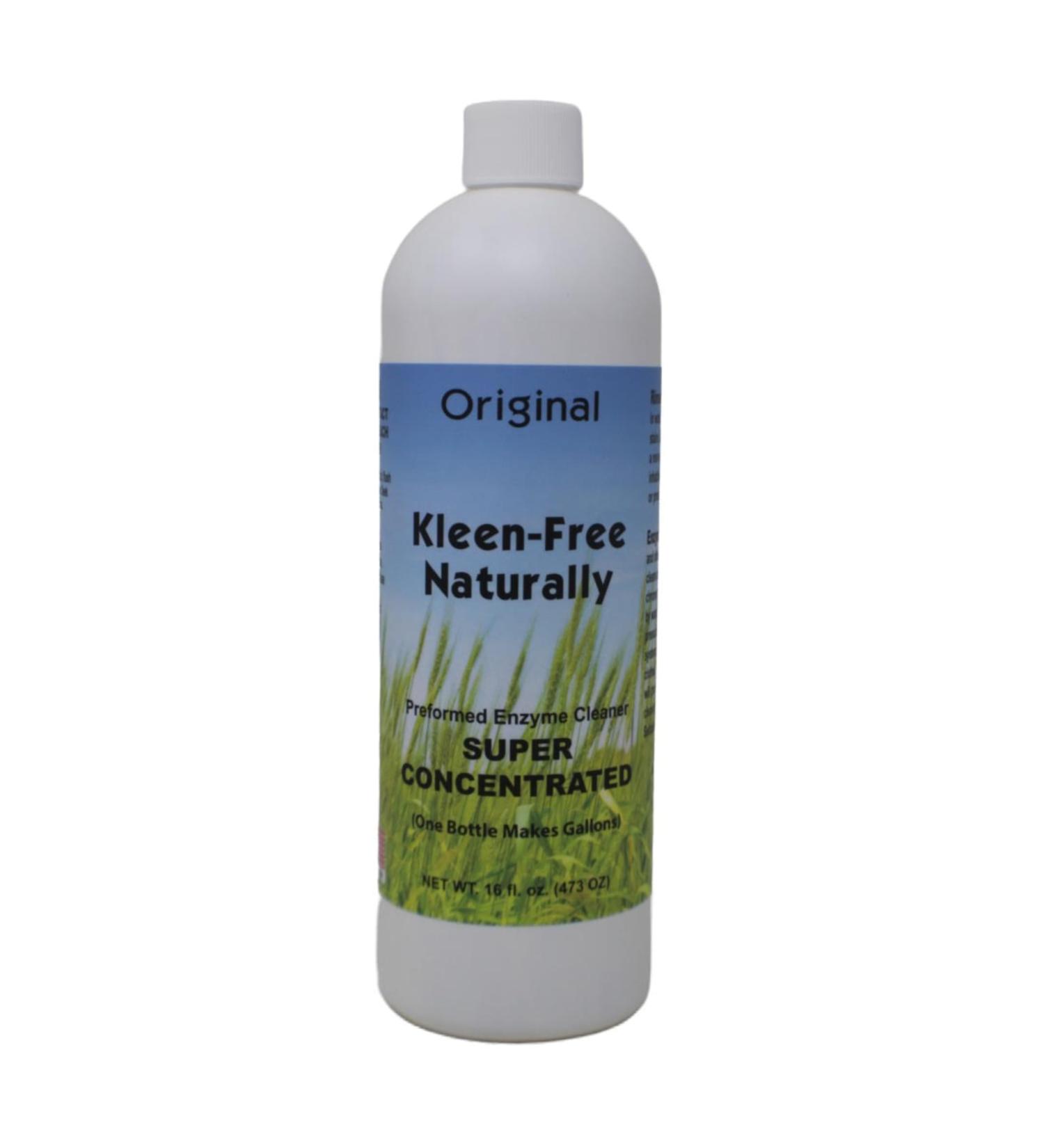 Kleen-Free Naturally Enzyme Cleaner - Multi-Purpose Laundry Additive Concentrate 16oz | Original Scent - International Shipping Available - Buy Online on GoSupps.com