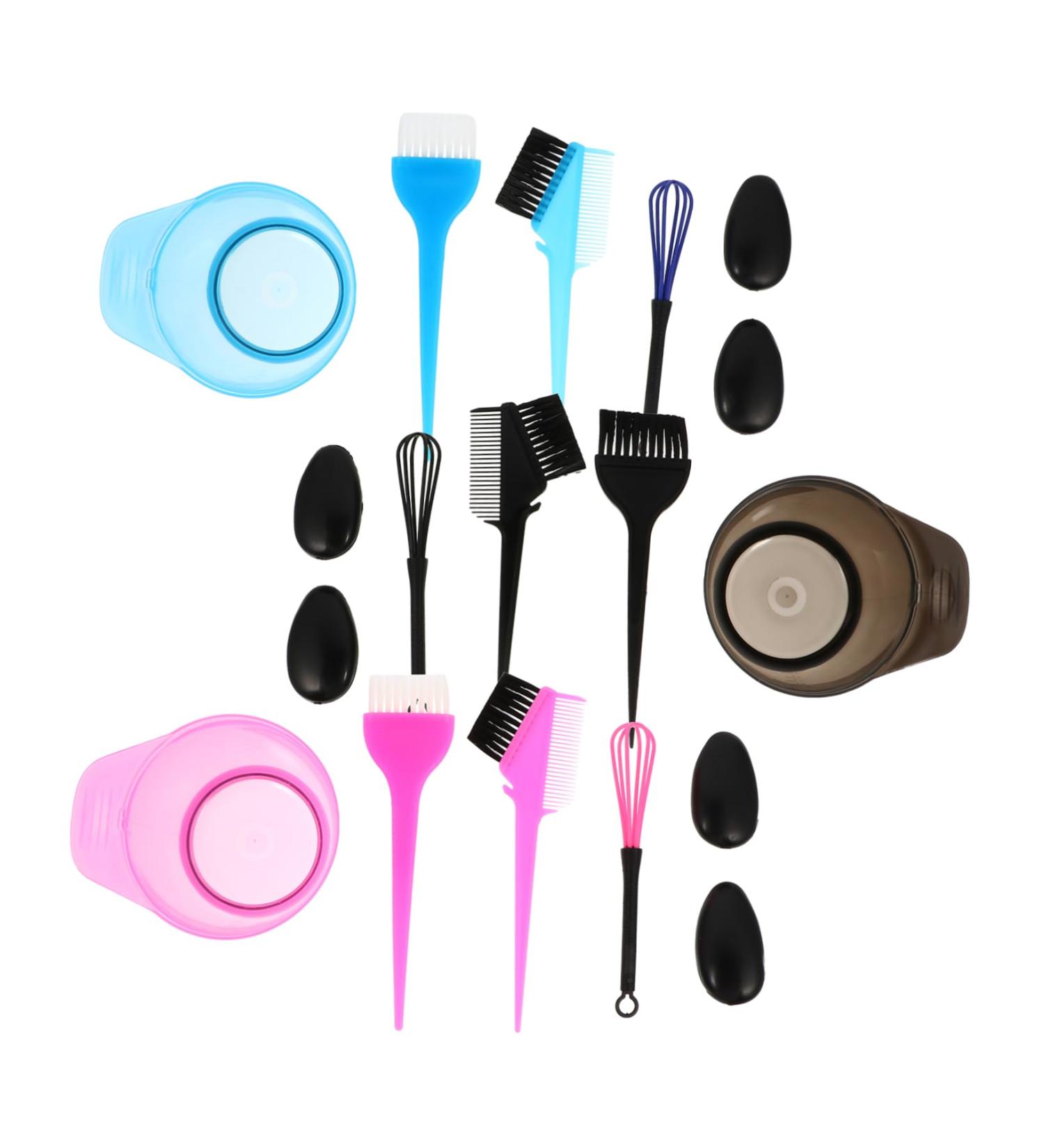 Angoily 3 Sets hair care tools hair dye bowl hair dye Dye bowl tool suite hair comb set Hair Coloring Bowl hair color brush hair coloring tools Fashion baking oil five piece set - Buy Online on GoSupps.com