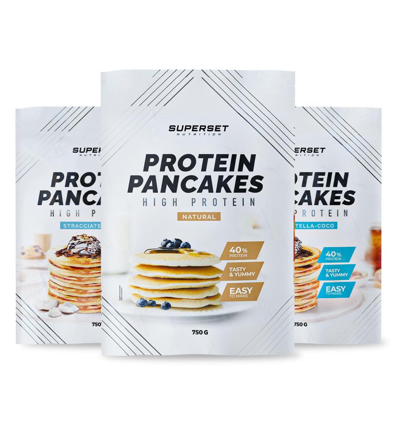 Superset Nutrition Pancakes Proteines Stracciatella coconut 2 x 750 g Pancakes Proteines Natural 1x750g - Buy Online on GoSupps.com