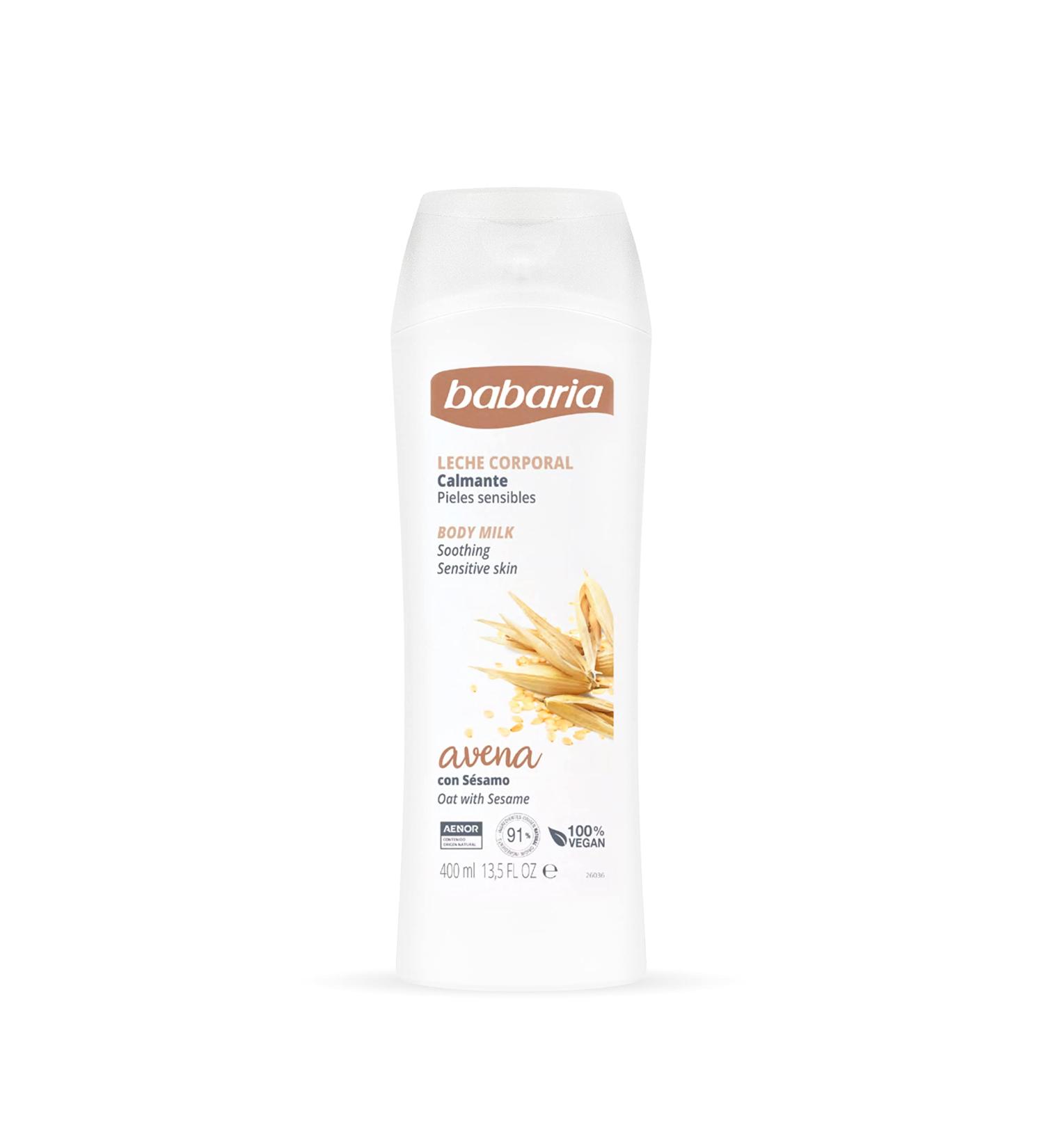 Babaria Body Milk Avena 400ml - Moisturizing & Soothing Skin Care | Shop Internationally - Buy Online on GoSupps.com