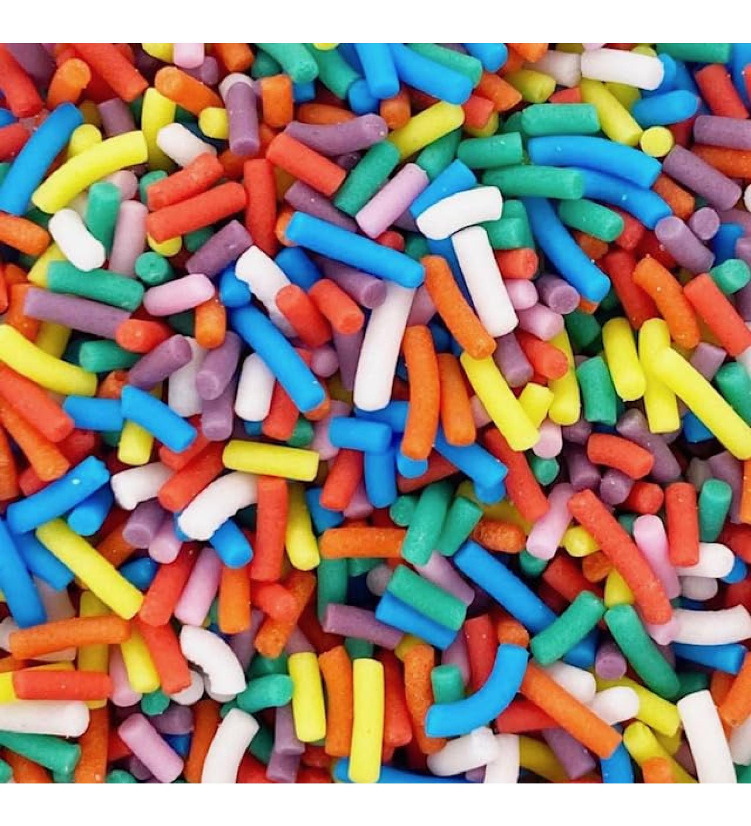 Bake Stable Jimmies suitable for UK and EU Funfetti Cake Sprinkles (120g)