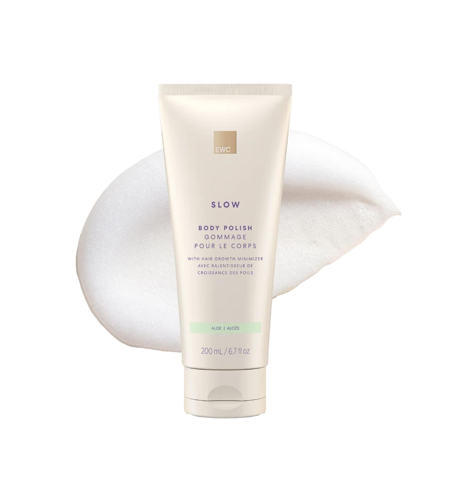 European Wax Center Aloe Body Polish - Slow Hair Growth Exfoliating Scrub Moisturizing Prevent Ingrown Hairs Vitamin E - 6.7oz for Sensitive Skin - Buy Online on GoSupps.com