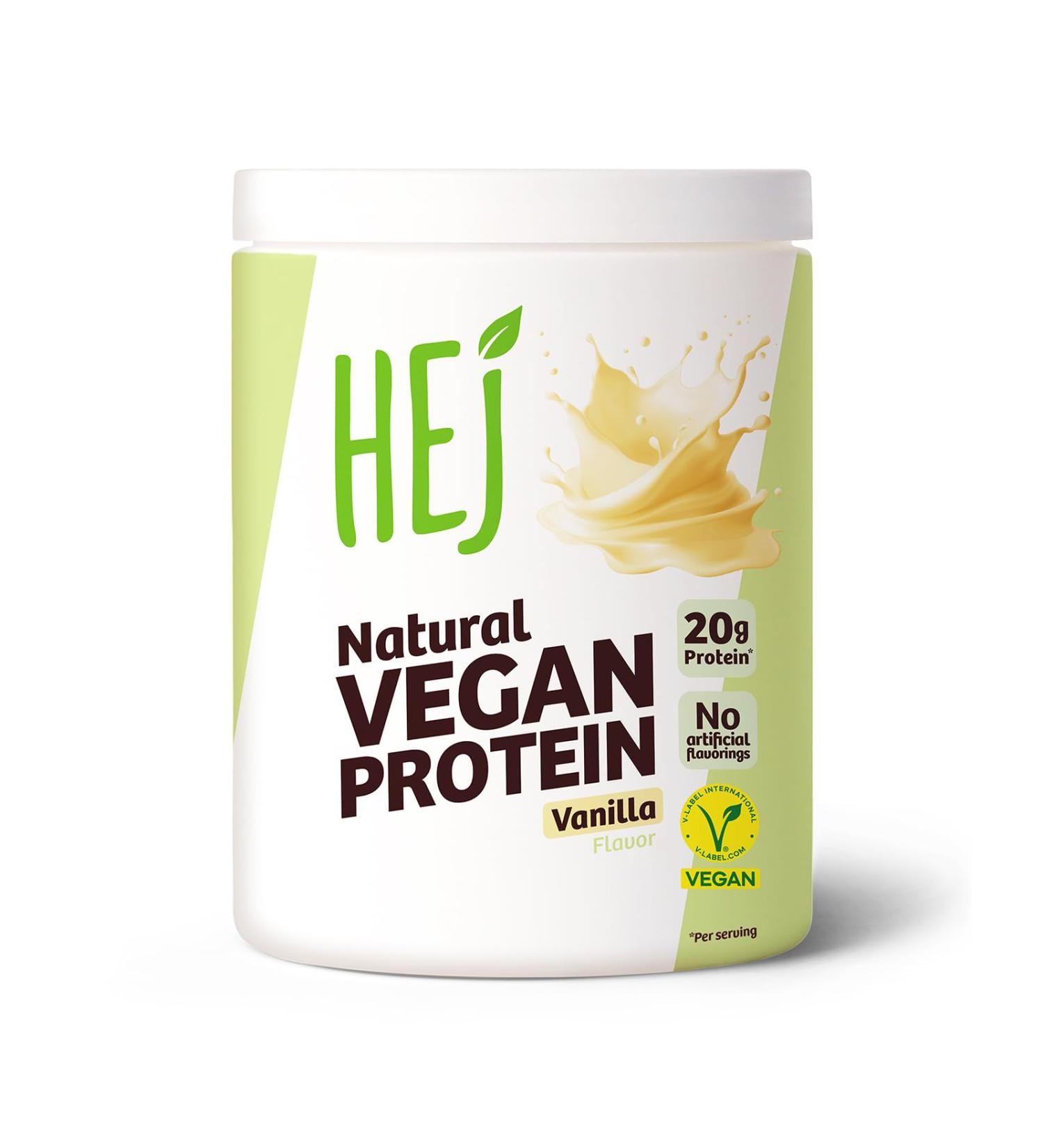 HEJ Poudre de prot ines v g taliennes - Poudre de prot ines de riz et de pois - Pour le d veloppement musculaire et le fitness - 19 g de prot ines par portion - Comme shake ou ingr dient - Vanille 300 Vanille 300g - Buy Online on GoSupps.com