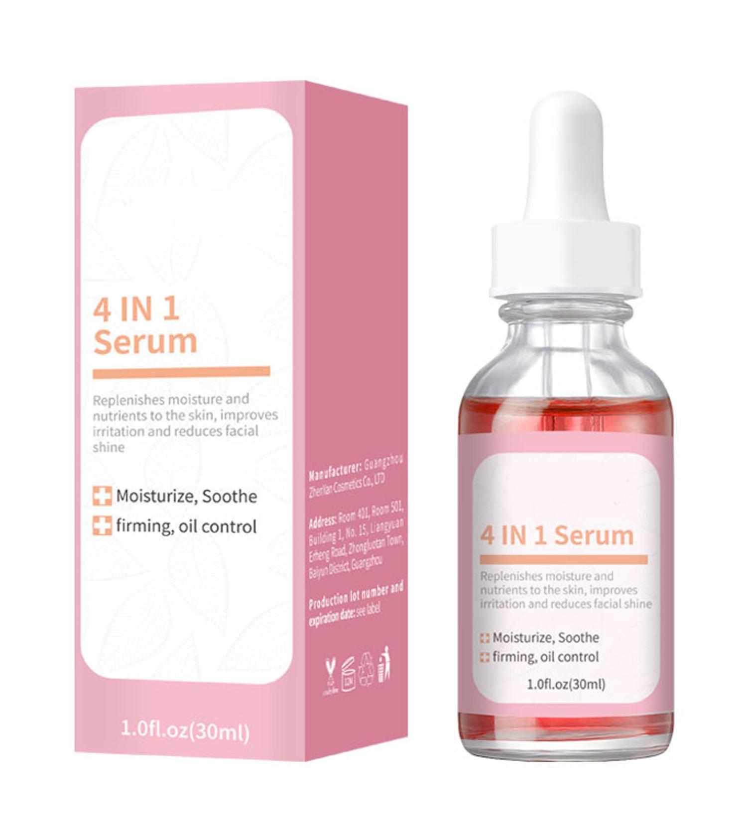 4 in 1 Anti Aging Face Serum Vitamin C Serum For Face Facial Serums for Women with 10% Niacinamide Fade Fine Lines&Improve Dull Tired Skin intense Firming Face Serum for Wrinkle Smooth Skin Tone-30ml - Buy Online on GoSupps.com
