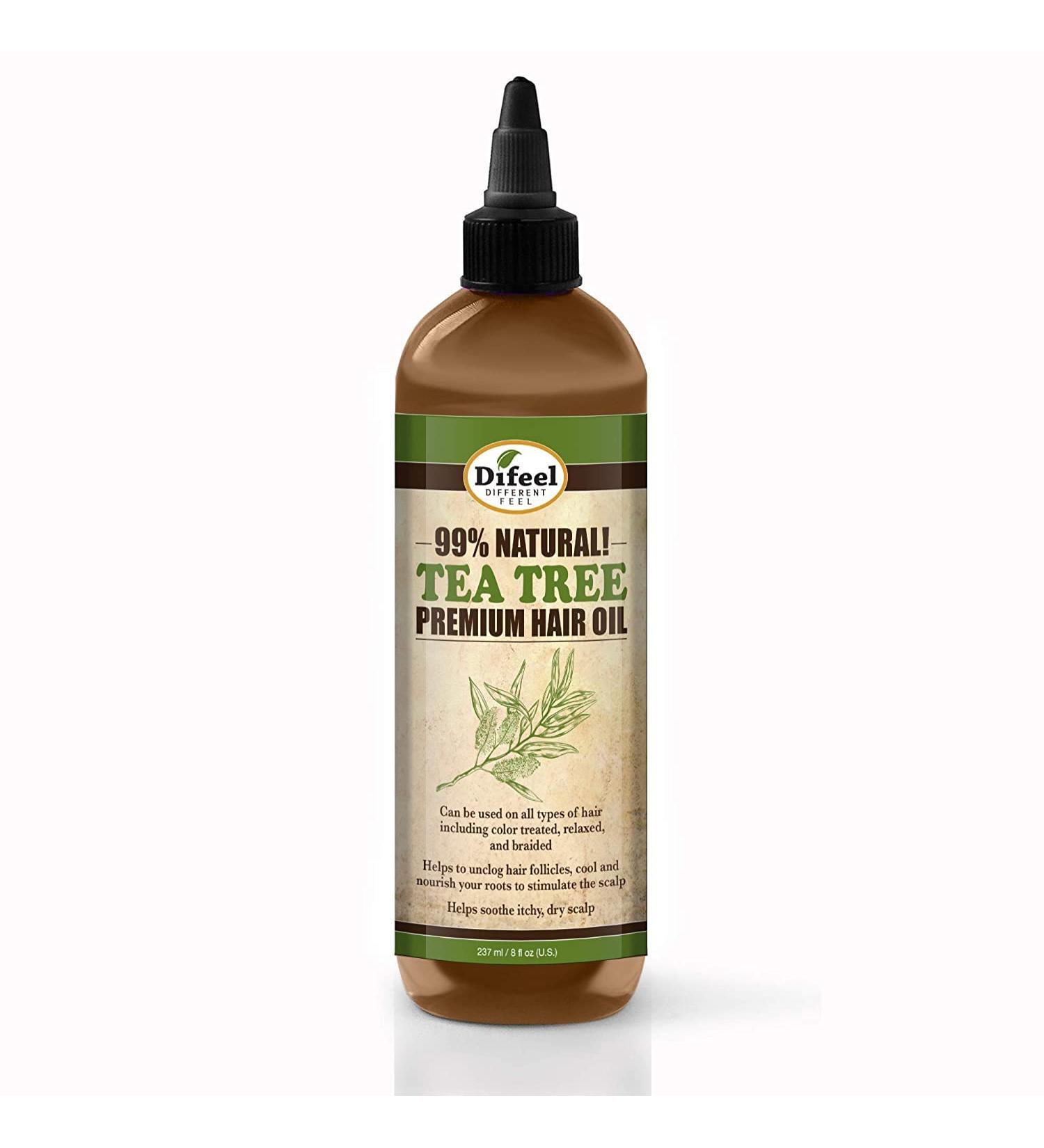 Difeel 99% Natural Premium Tea Tree Hair Oil 7.78 oz - Pack of 4 - Buy Online on GoSupps.com
