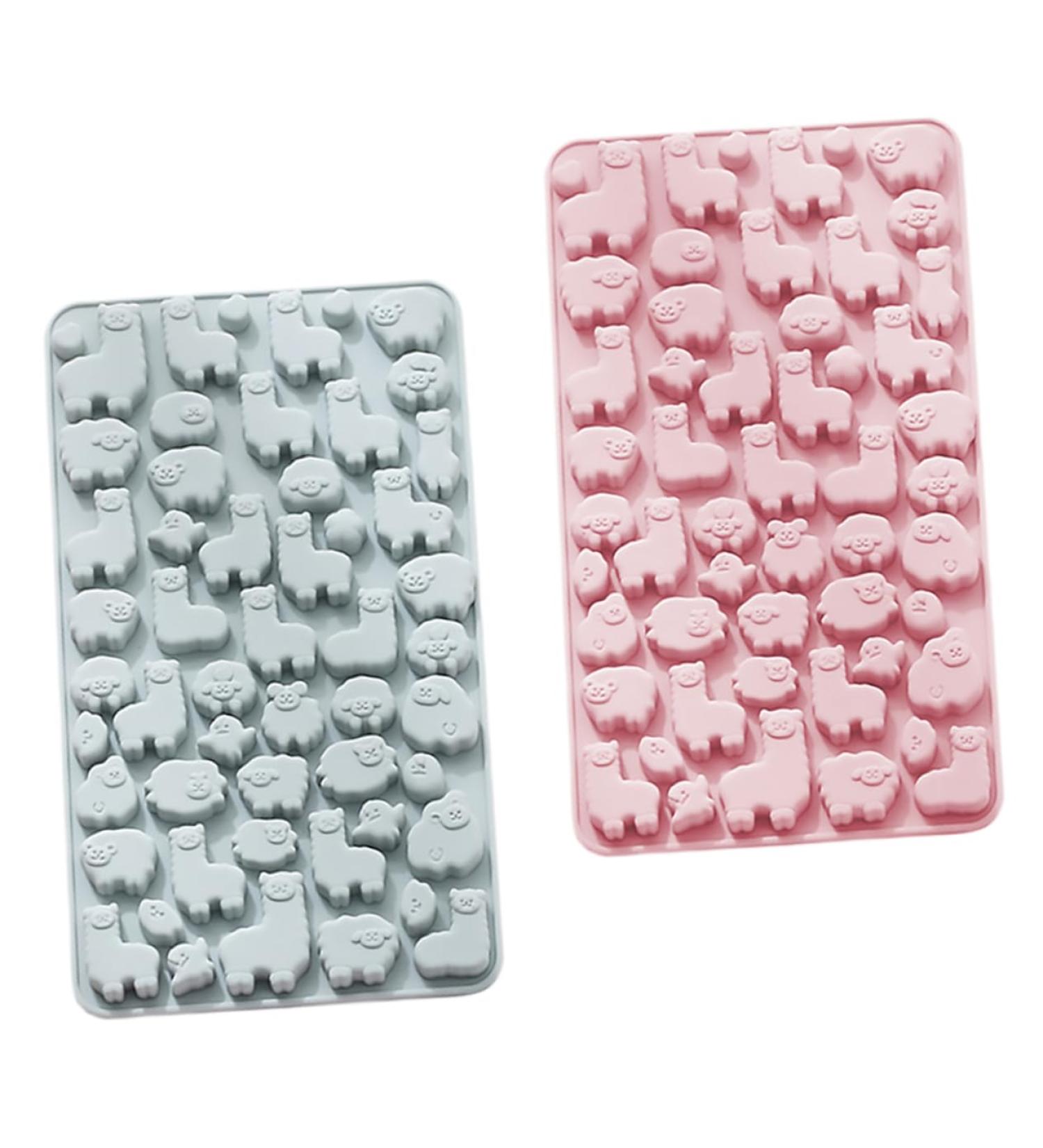 2pcs Chocolate Silicone Mold Silicone Jelly Mold Muffin Chewing Gum Candle Molds Silicone Soap Molds Cupcake Baking Pan Rubber Candy Molds Biscuit Cartoon Silica Gel Chocolate Mold 23.2X12.9X1.1CM Random Color - Buy Online on GoSupps.com