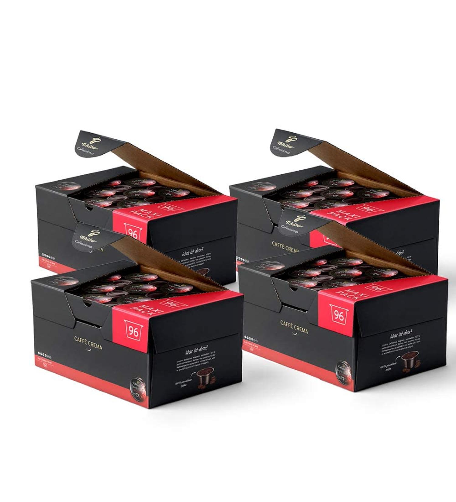 TCHIBO CAFISSIMO Caff Crema Colombia Coffee Capsules - 384 Sustainable & Fair Trade 8g Packs Expressive Flavor with Lime - Shop Internationally - Buy Online on GoSupps.com