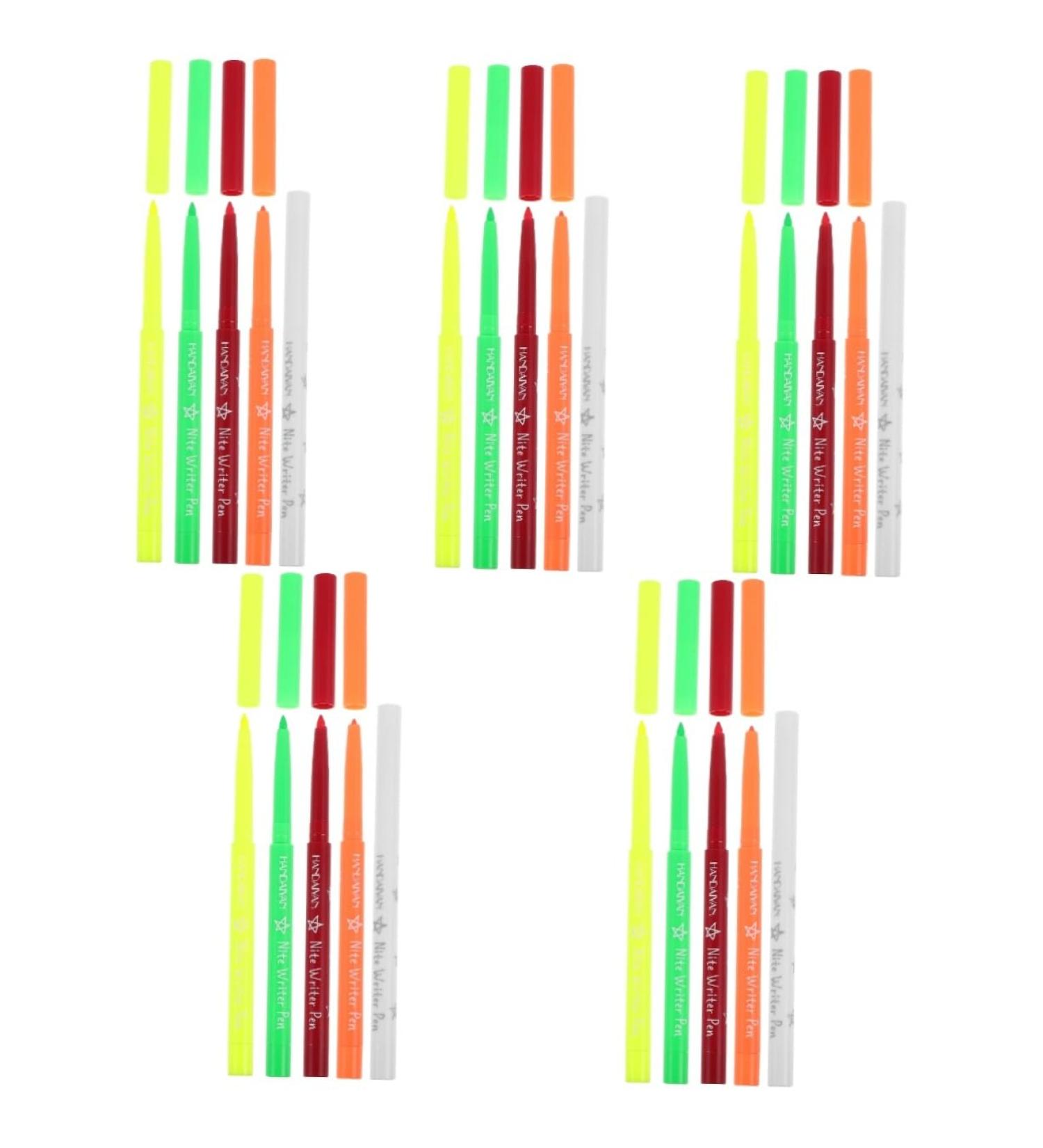 Beavorty 25 Pcs Halloween Paint Pen Glow Eyeliner Pencil Fluorescence Eyeliner Eye Liner Eye Line Pen Plastic 12.00X0.80X0.80CMx5pcs Assorted Colorx5pcs - Buy Online on GoSupps.com