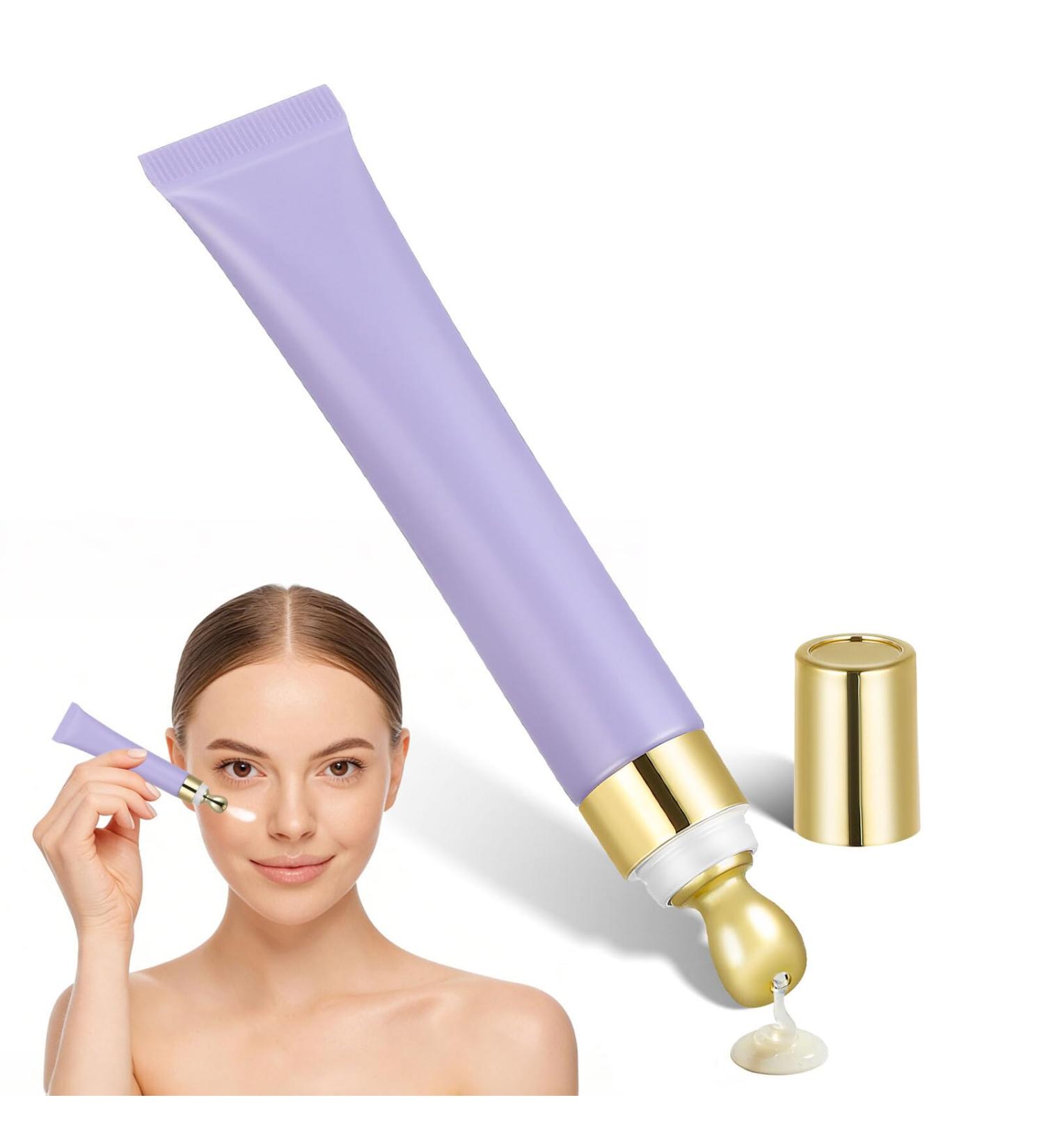GALPADA Tube de Contour des Yeux Cosm tique Vide 20 Ml Violet Mat Embout en Alliage de Zinc Applicateur pour Essentielle Flacon Rechargeable Pratique pour Soins Visage Voyage - Buy Online on GoSupps.com