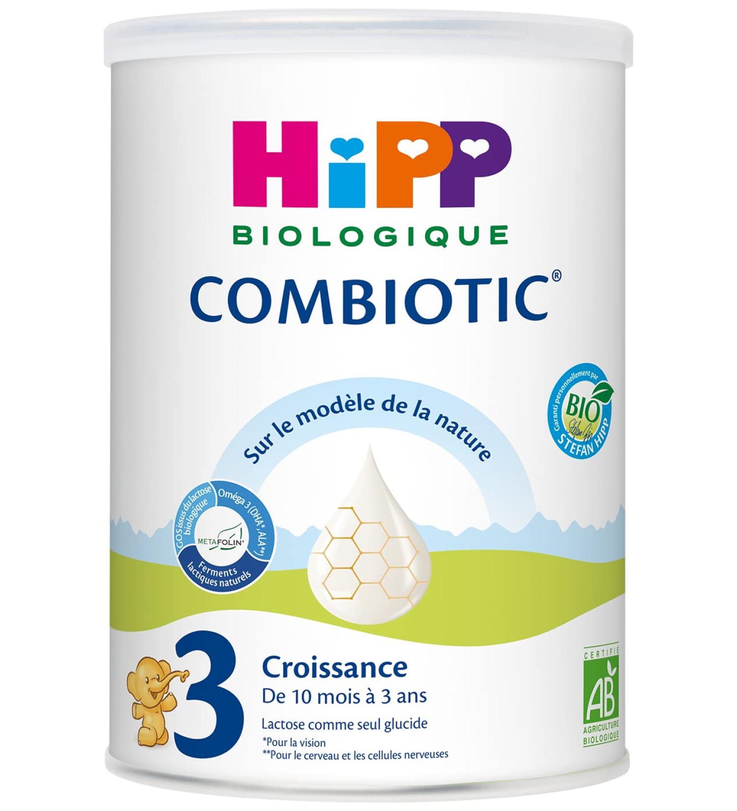 HiPP Biologique Lait 3 COMBIOTIC Croissance Bo te 800g (L'emballage peut varier) - Buy Online on GoSupps.com