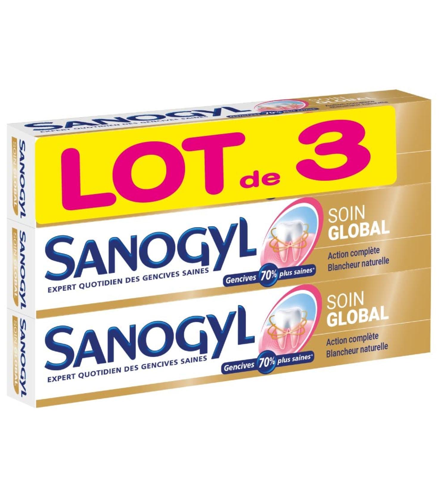 Sanogyl Global Care Toothpaste 3 x 75 ml - Buy Online on GoSupps.com