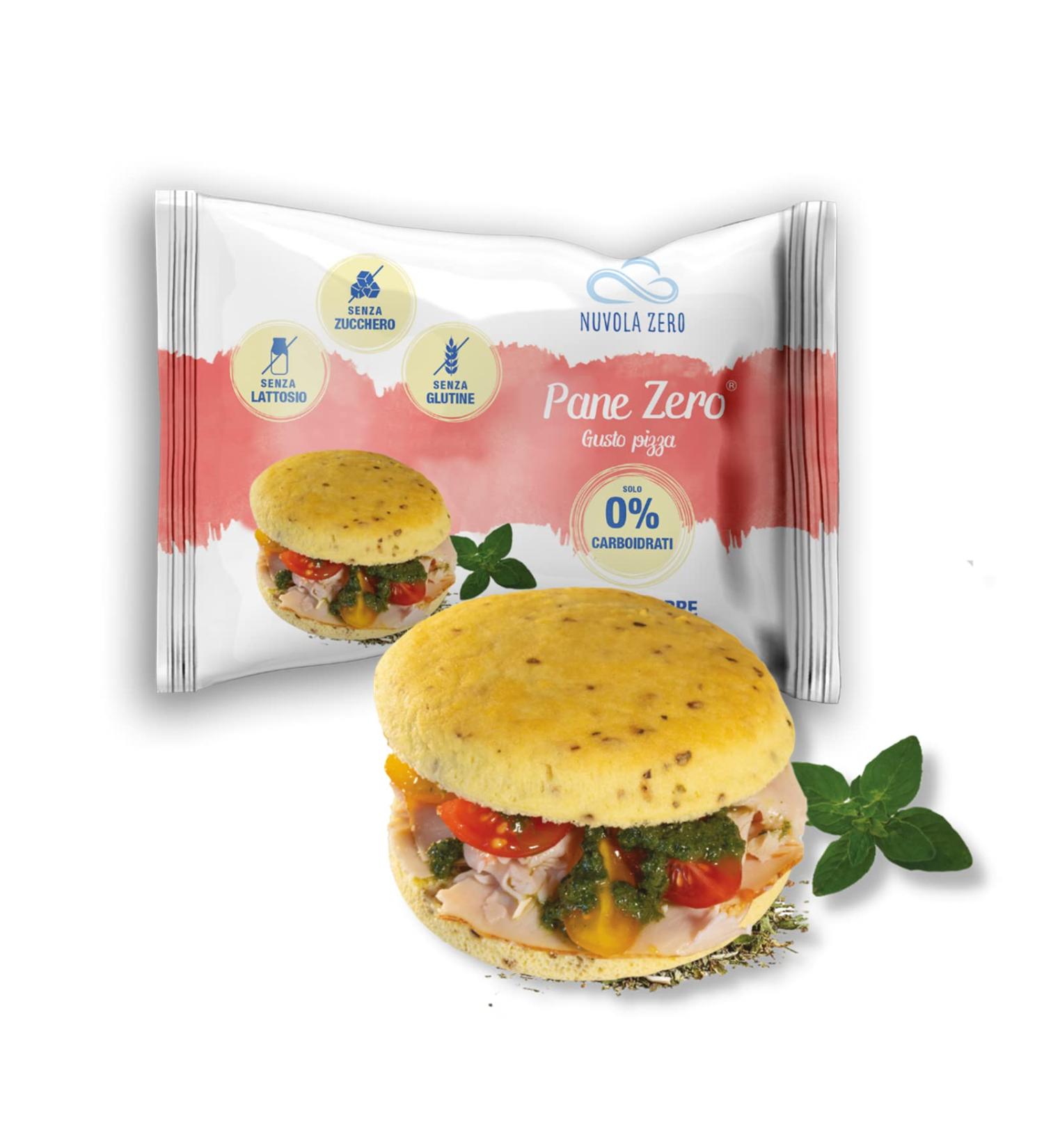 Nuvola Zero SRL Nuvola Zero cloud bread with pizza flavor bread without carbohydrates without sugar lactosefree rich in fiber and proteins glutenfree package of 47 grams Made in Italy - Buy Online on GoSupps.com