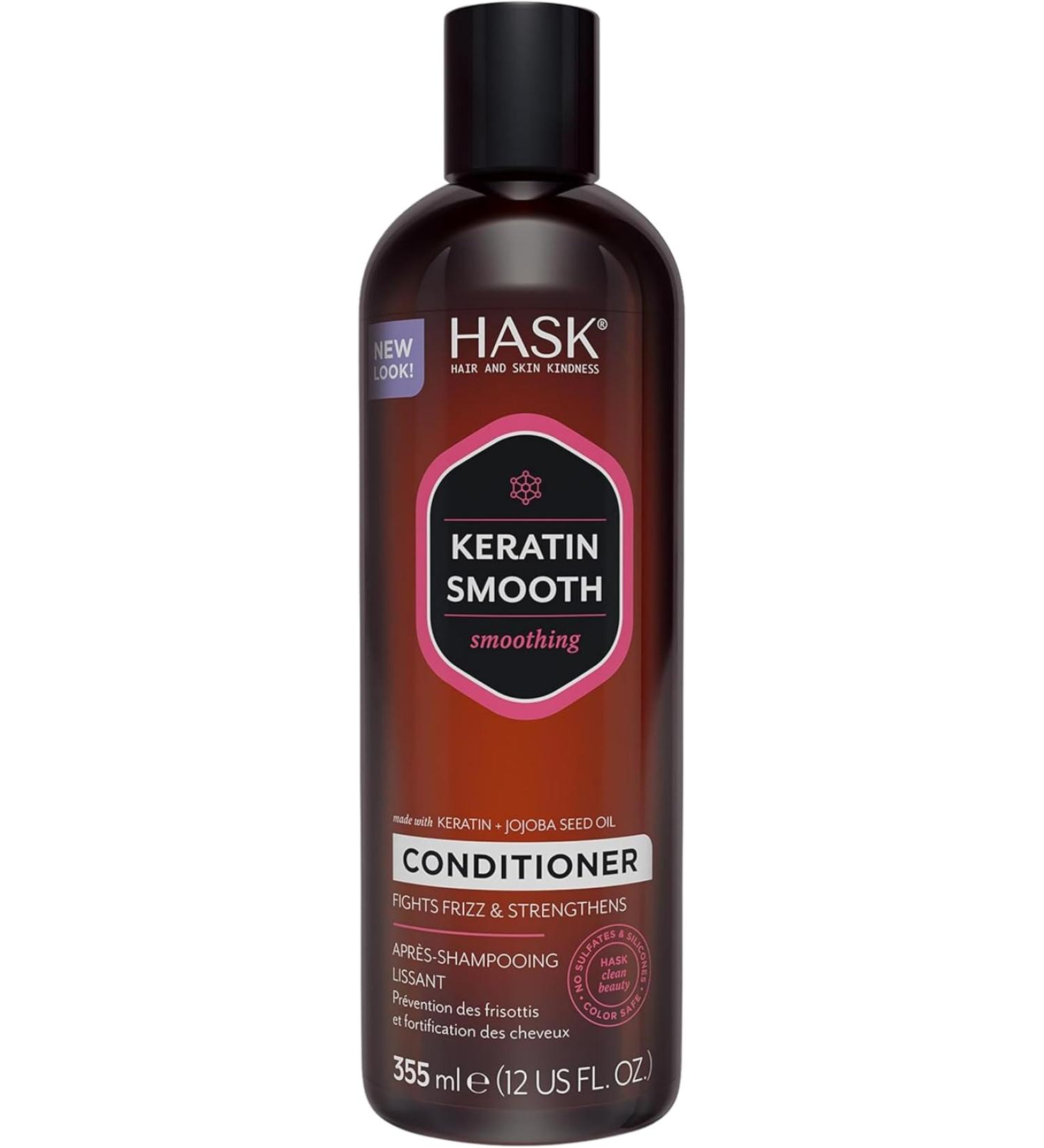 Hask Keratin Protein Smoothing Conditioner - 12 oz | Best Hair Care for Smoothness & Shine | International Shipping - Buy Online on GoSupps.com