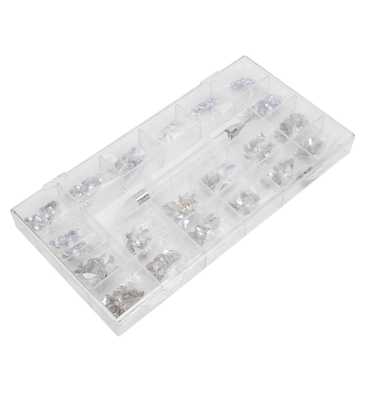 Nail Art Rhinestones Nail DIY Rhinestones Nail Decoration Bright and Shiny Glass Rhinestones Nail Rhinestones for Beginners in Nail Art for Nail Salon - Buy Online on GoSupps.com