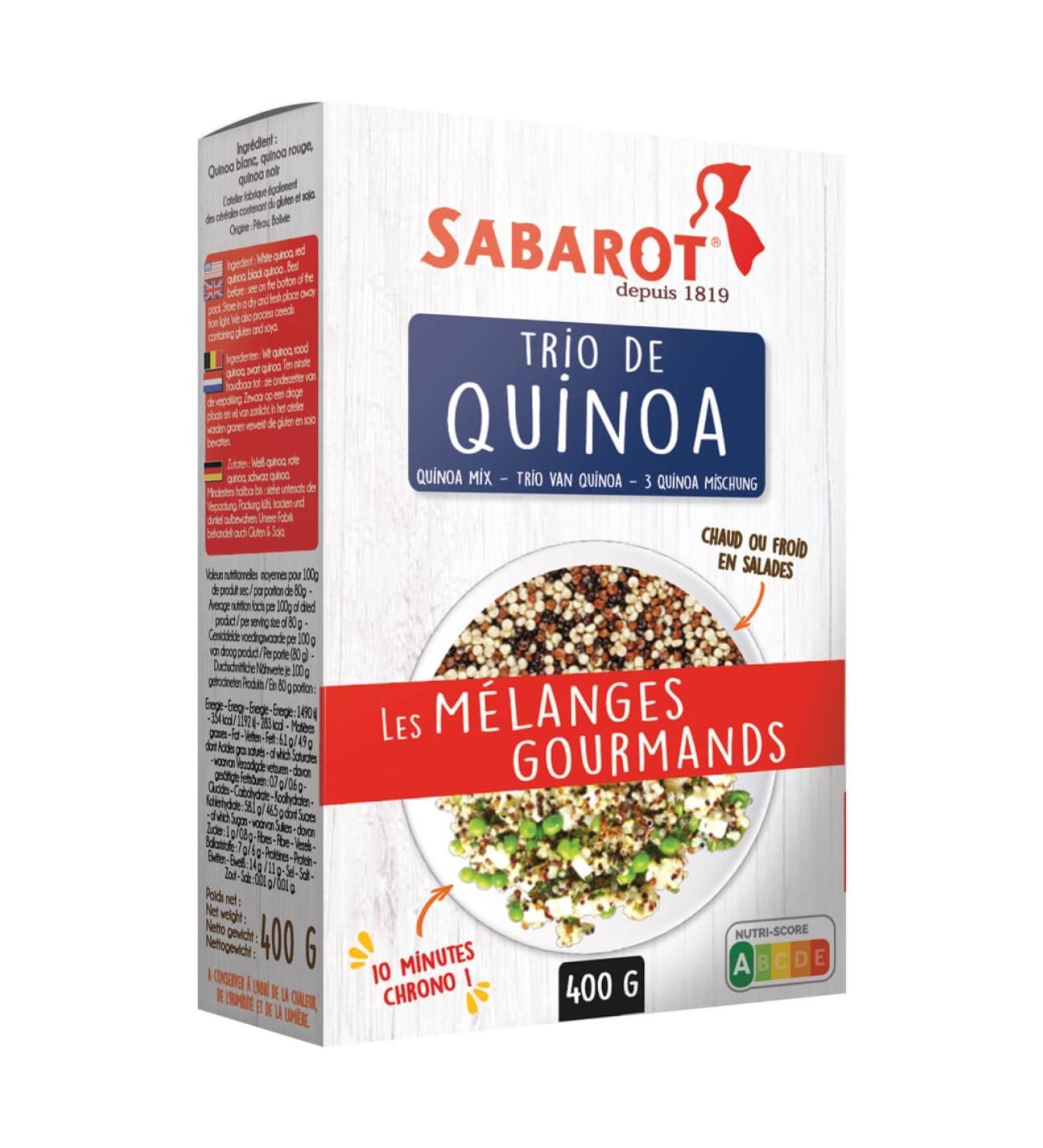 Sabarot - Quinoa Trio 400g - Buy Online on GoSupps.com