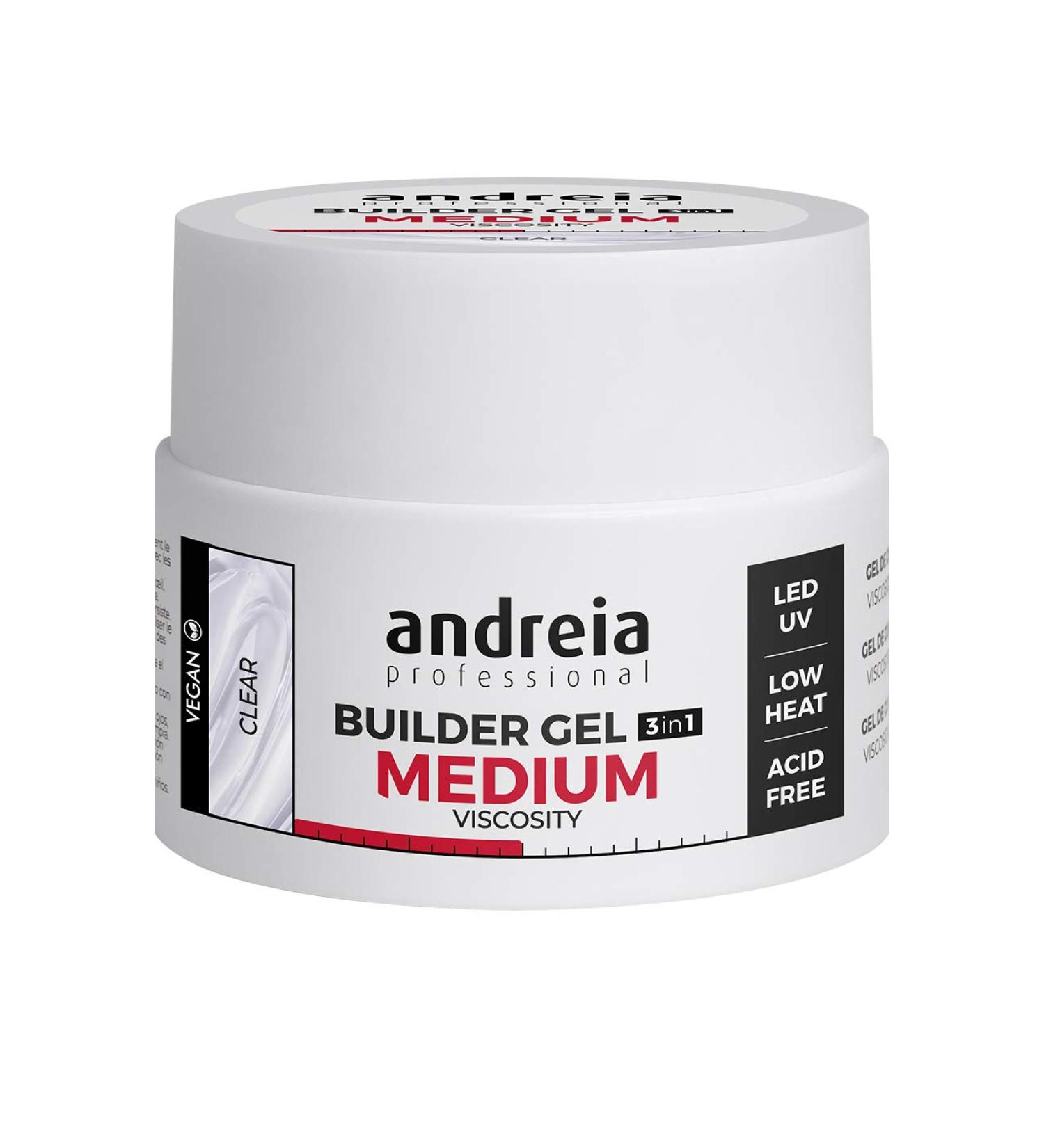 Andreia Professional Nail Gel - Medium Viscosity Base & Top Coat for LED & UV Nail Design - 44G Clear | International Shipping - Buy Online on GoSupps.com