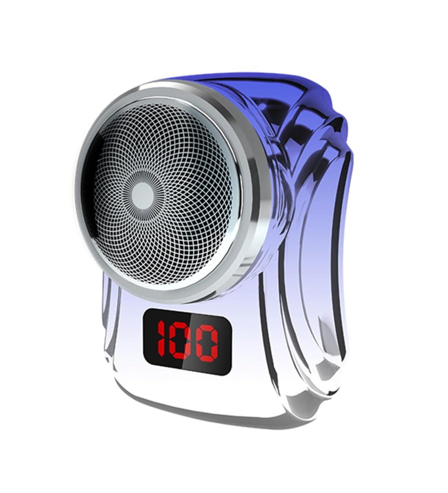 Electric Head Shaver for Bald Men - USB Rechargeable Razor with Digital Display | Mini Portable 3-Blade Travel Shaver (Blue - Buy Online on GoSupps.com