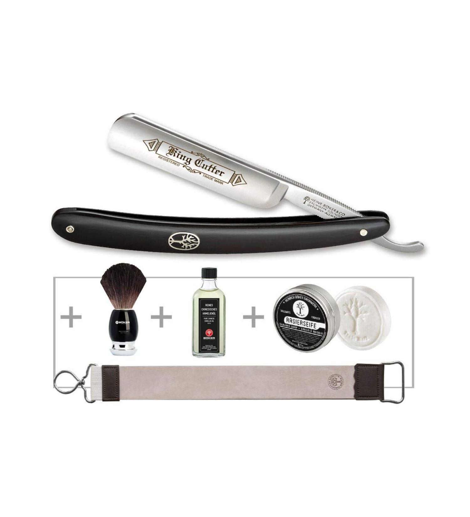 B ker Manufaktur Solingen Shaving Set Black One Size