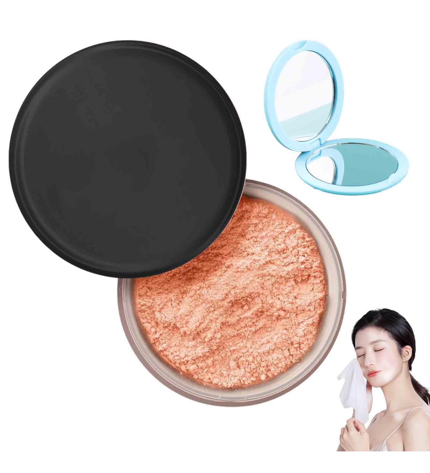 Allaura Beauty Blurring Powder Allaura Beauty Pink Setting Powder Blurring Setting Powder by Allaura Blurring Setting Powder for All Skin Tones (Ultra Peach) - Buy Online on GoSupps.com