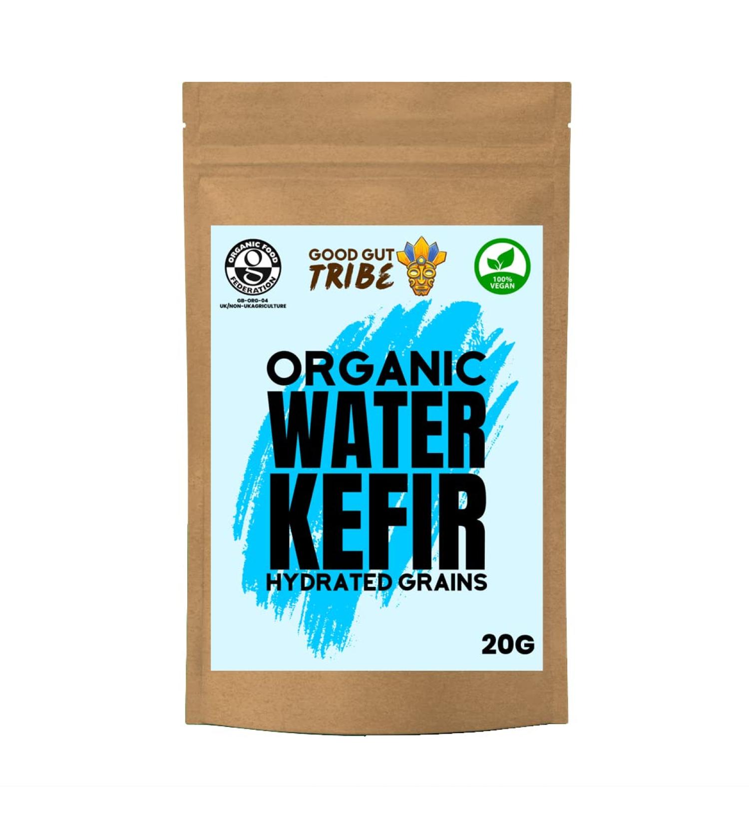 20G Fresh Water Kefir Grains Organic Certified Vegan Friendly Made in the UK. - Buy Online on GoSupps.com