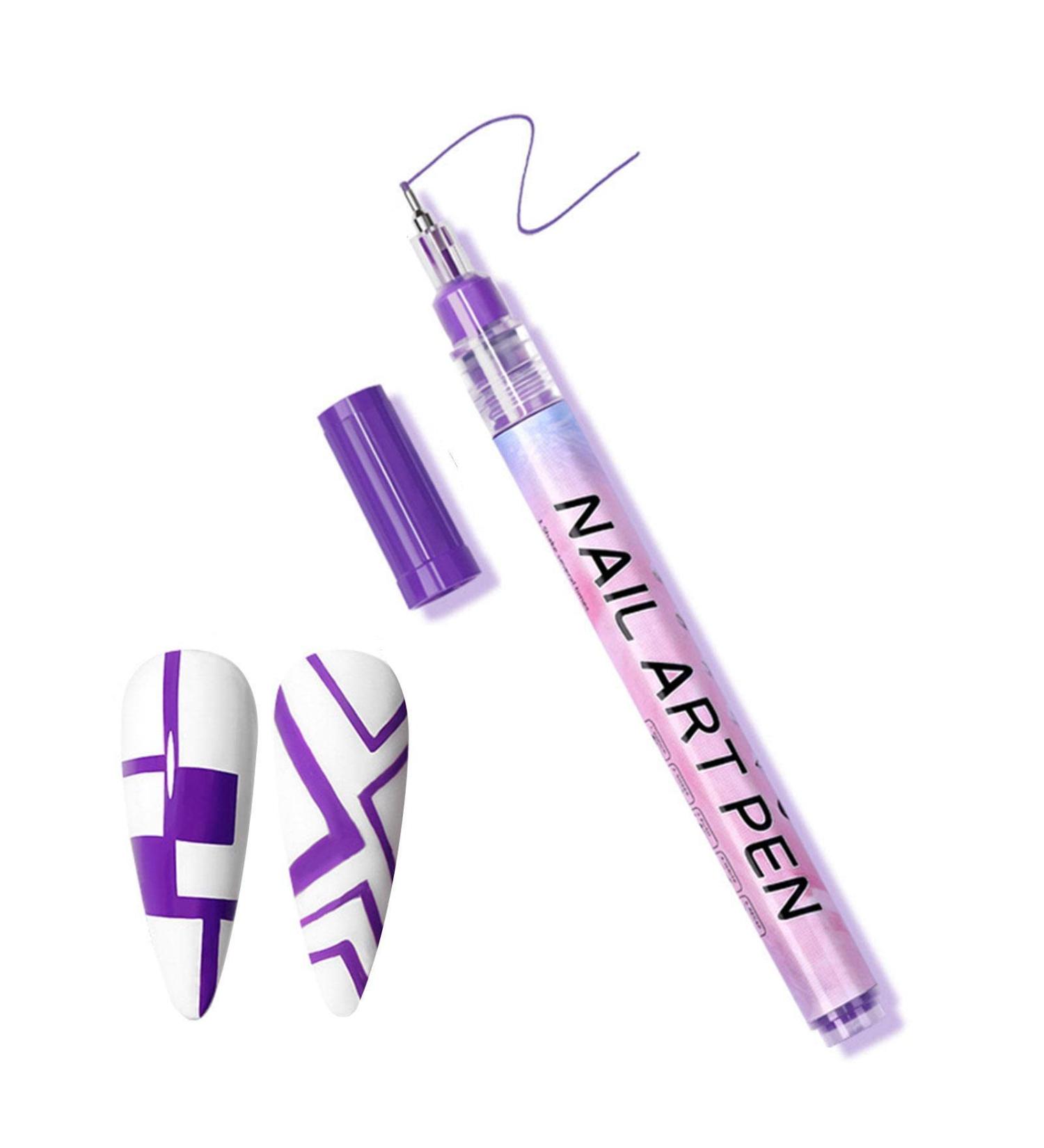 3D colorful nail art pens nail painting marker pen nail art drawing graphite pen drawing paint eyeliner manicure tools 06 - Buy Online on GoSupps.com