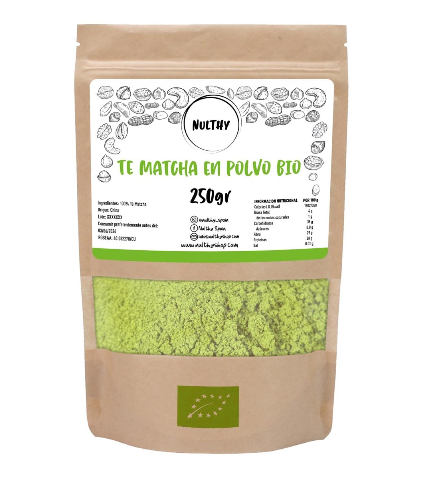  NULTHY NULTHY - Organic Matcha Tea Powder - Natural dried fruits - Rich in antioxidants and vitamins - Eco-friendly product (250g) - Buy Online on GoSupps.com