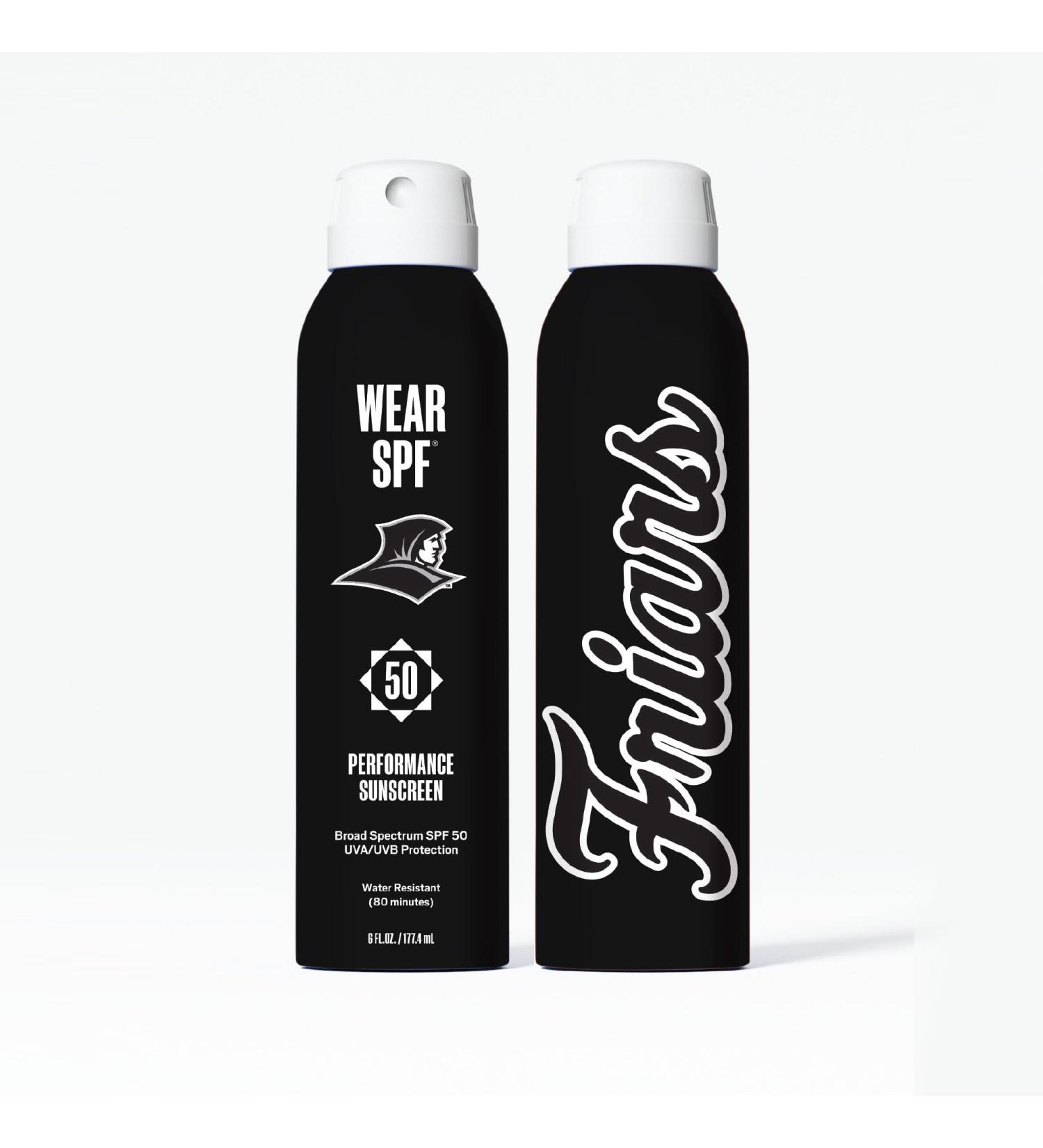 Providence Friars WearSPF 50 Performance Sport Sunscreen Spray 6 Fl oz. - Buy Online on GoSupps.com