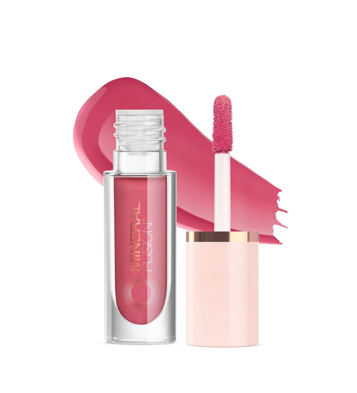 Mineral Fusion 2-in-1 Lip & Cheek Stain Rose 0.10 fl oz - Rosey Pink | Hydrating & Long-Lasting Matte Color - Buy Online on GoSupps.com