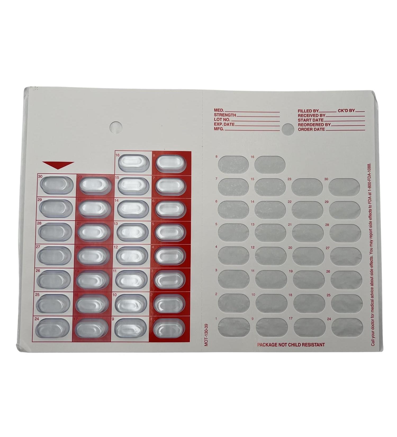 30 Day Disposable Cold Seal Medication Blister Packs - Fill & Seal Pill Medicine & Vitamins (6 Pack) - International Shipping Available - Buy Online on GoSupps.com