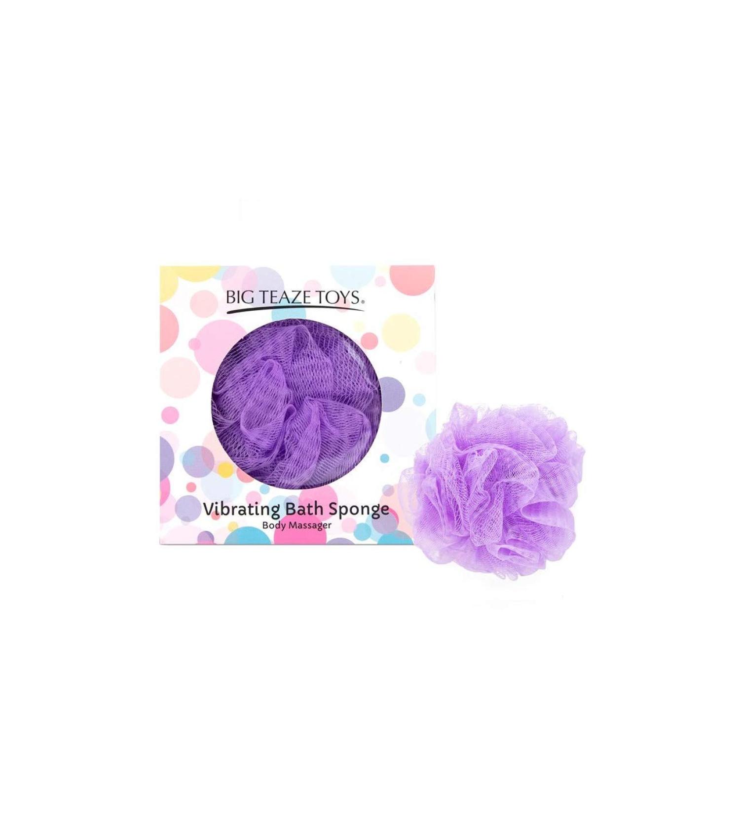Big Teaze Toys Vibrating Bath Sponge - Purple | International Shipping Available - Buy Online on GoSupps.com