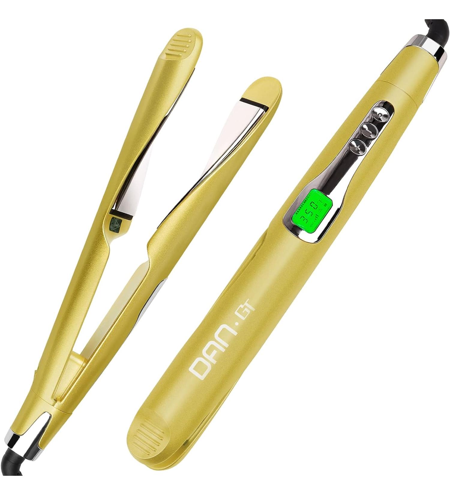 Dan Technology 2 in 1 Hair Straightener and Curler with Dual Voltage - Adjustable Temp Flat Iron and Curling Iron for All Hair Types - Buy Online on GoSupps.com